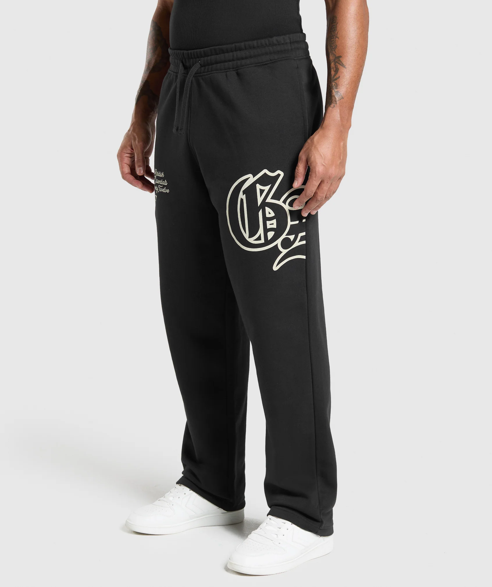 Gymshark Varsity Straight Leg Joggers - Black