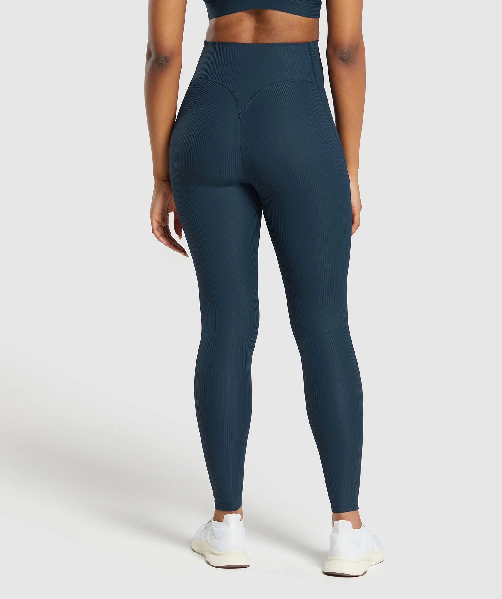Gymshark Ribbed Legging - Navy