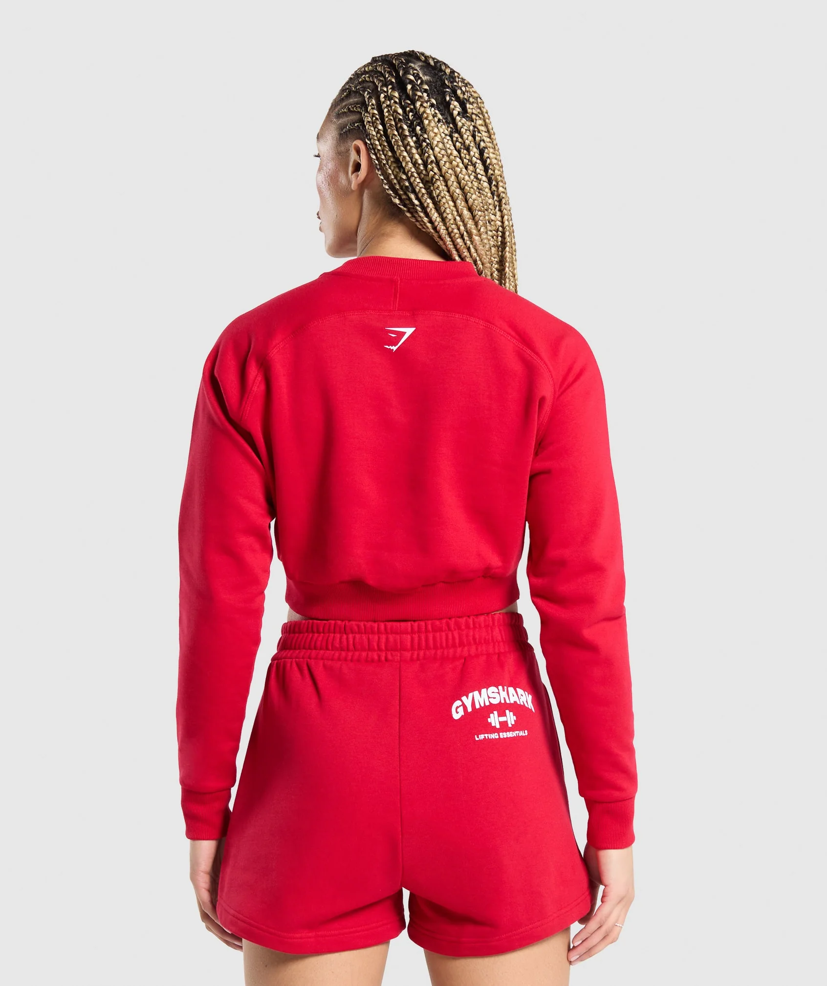 Gymshark Team GS Cropped Sweatshirt - Carmine Red