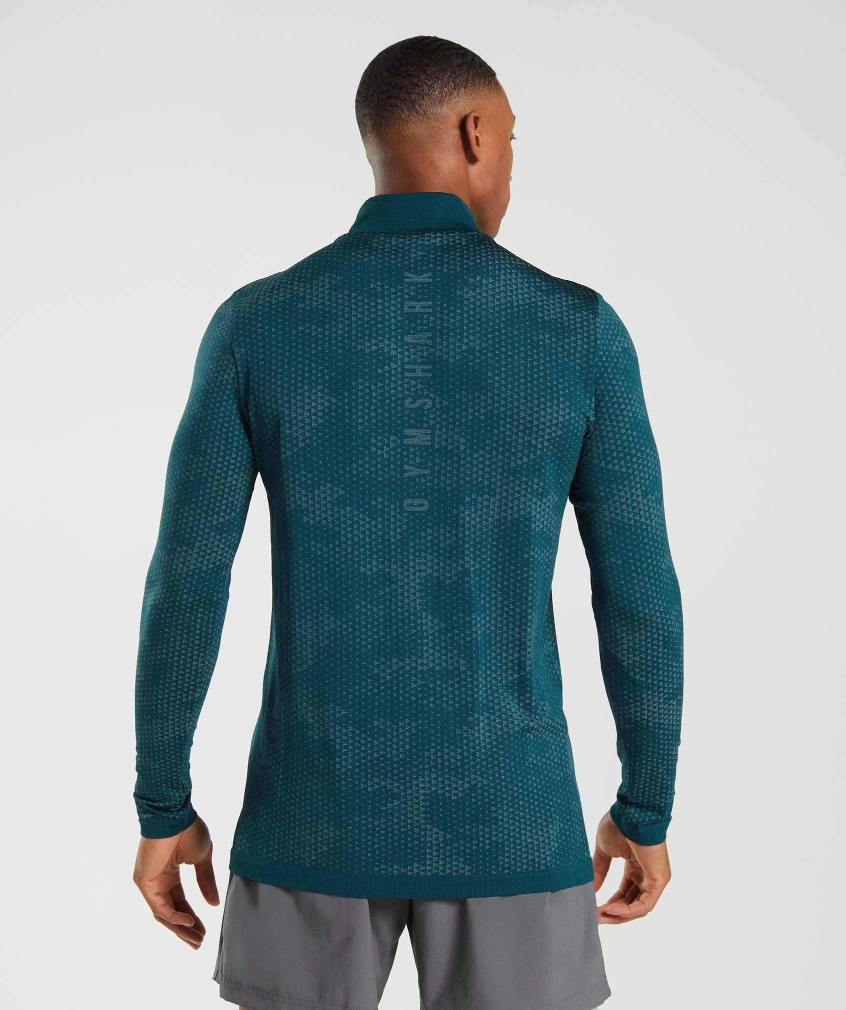 Gymshark Sport Seamless 1/4 Zip - Winter Teal/Slate Blue