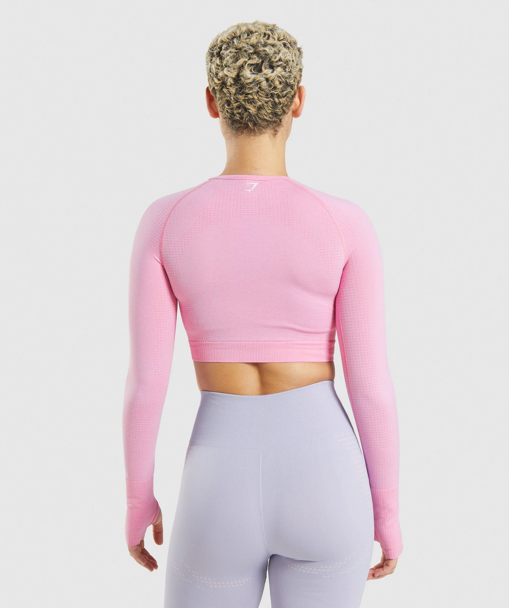 Gymshark Vital Seamless 2.0 Crop Top - Sorbet Pink Marl
