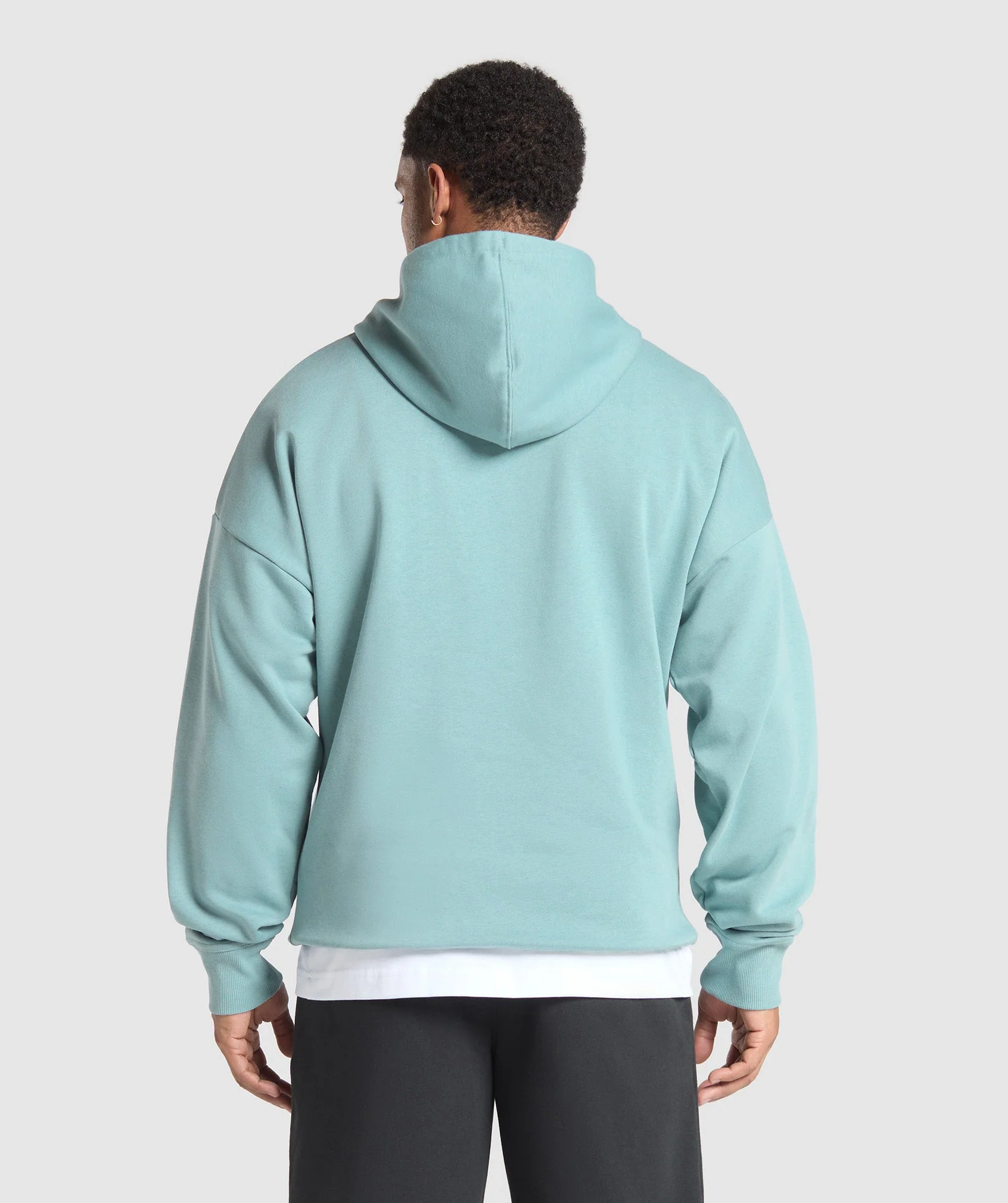 Gymshark Crest Oversized Hoodie - Rest Blue