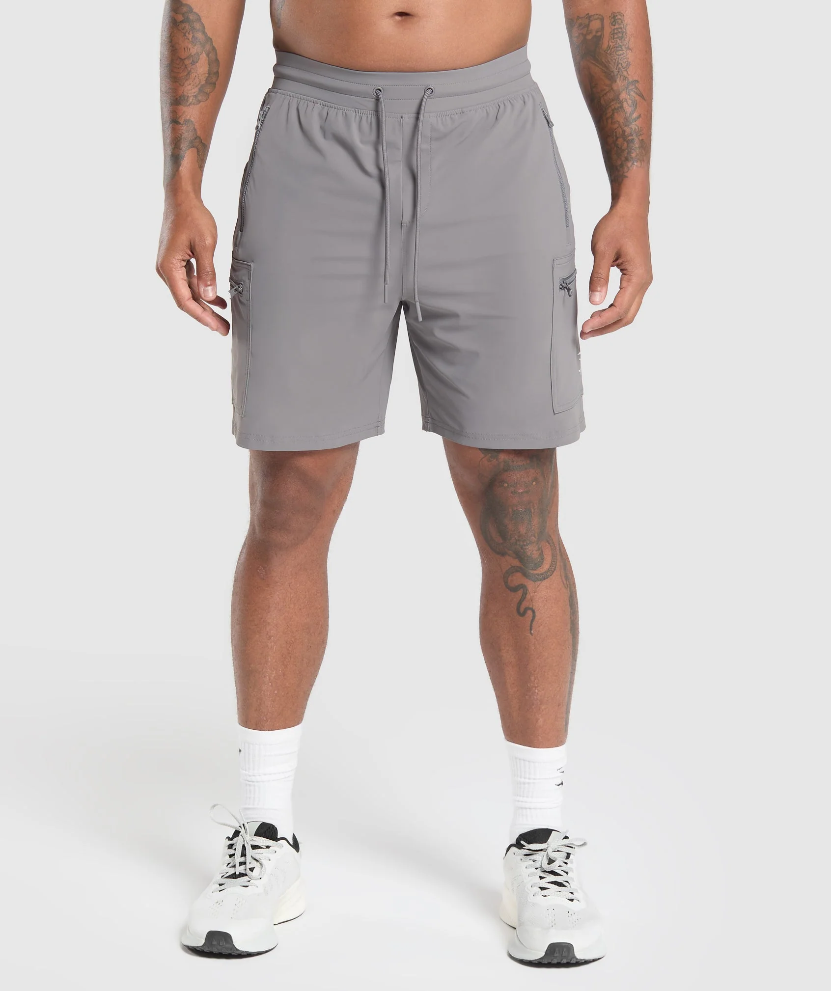 Gymshark Rest Day 6 Cargo Shorts - Brushed Grey