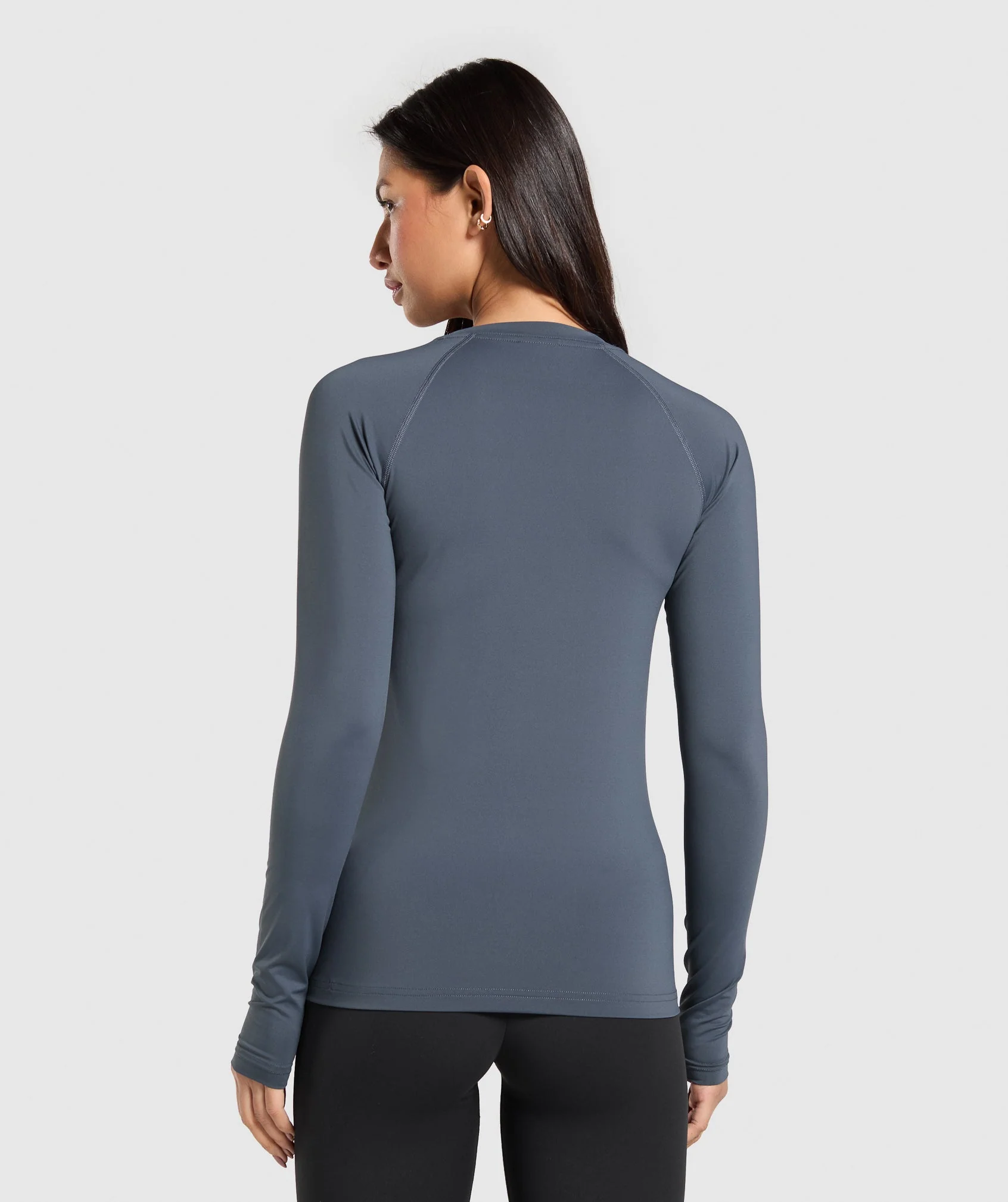 Gymshark Training Baselayer Long Sleeve Top - Titanium Blue