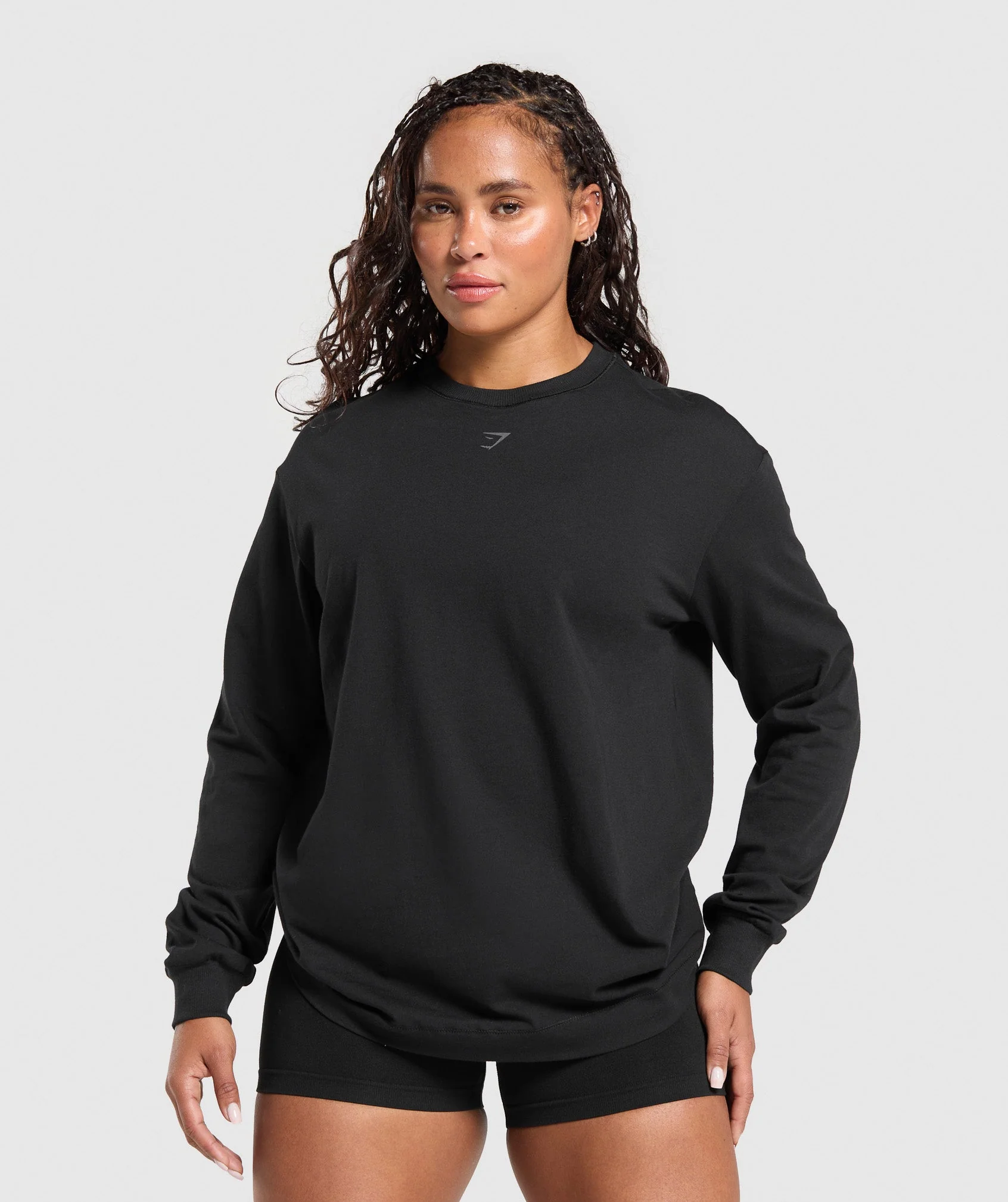 Gymshark Gritty Muscle Mommy Long Sleeve Top - Black