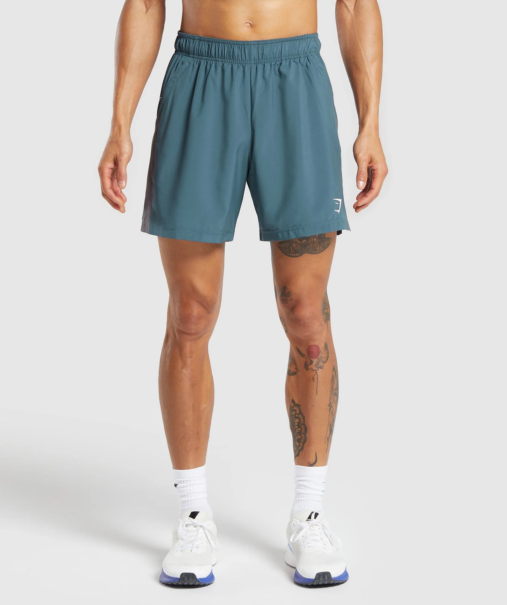 Gymshark Sport 7 Shorts - Cargo Blue/Grey