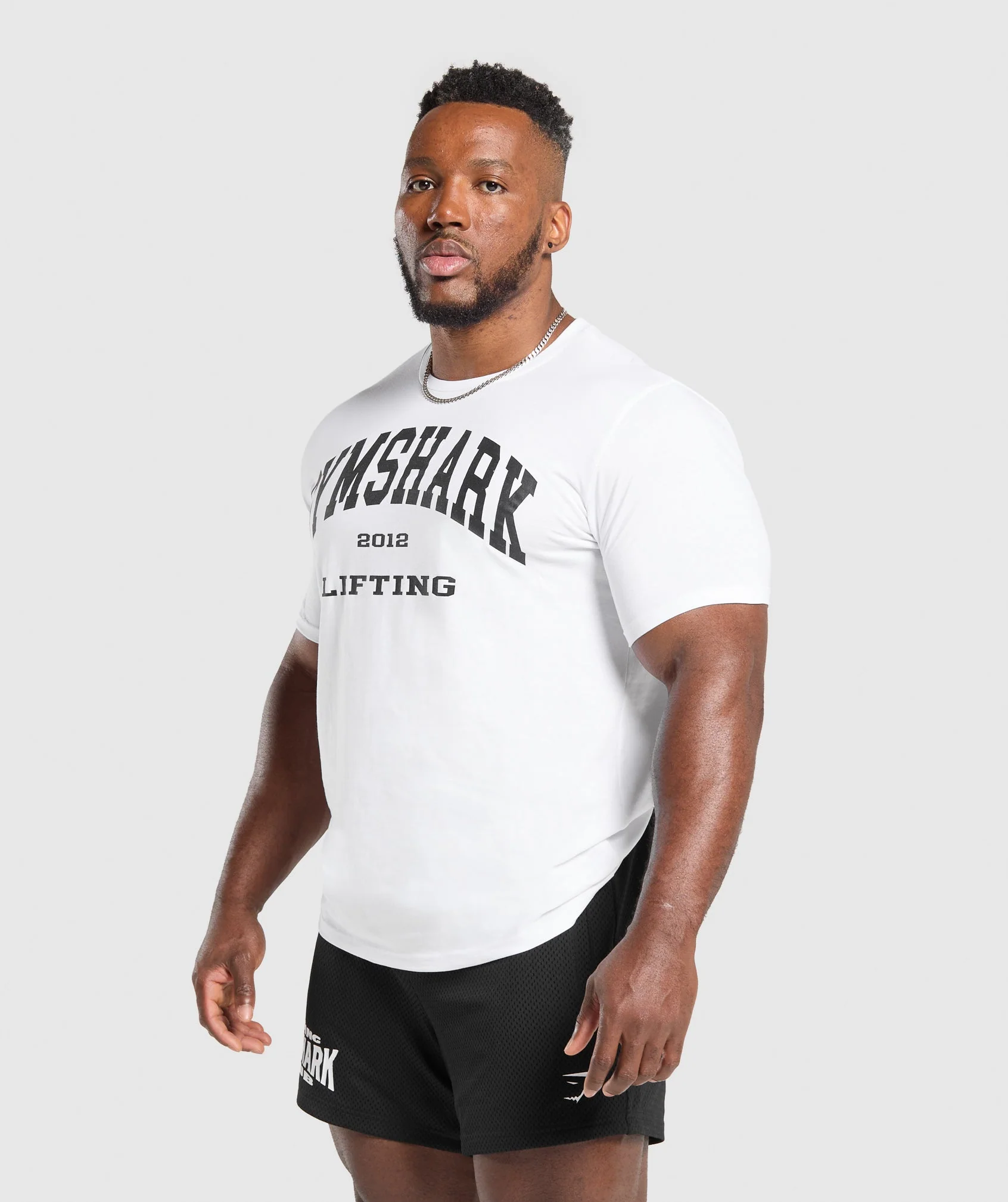 Gymshark 2012 Lifting T-Shirt - White