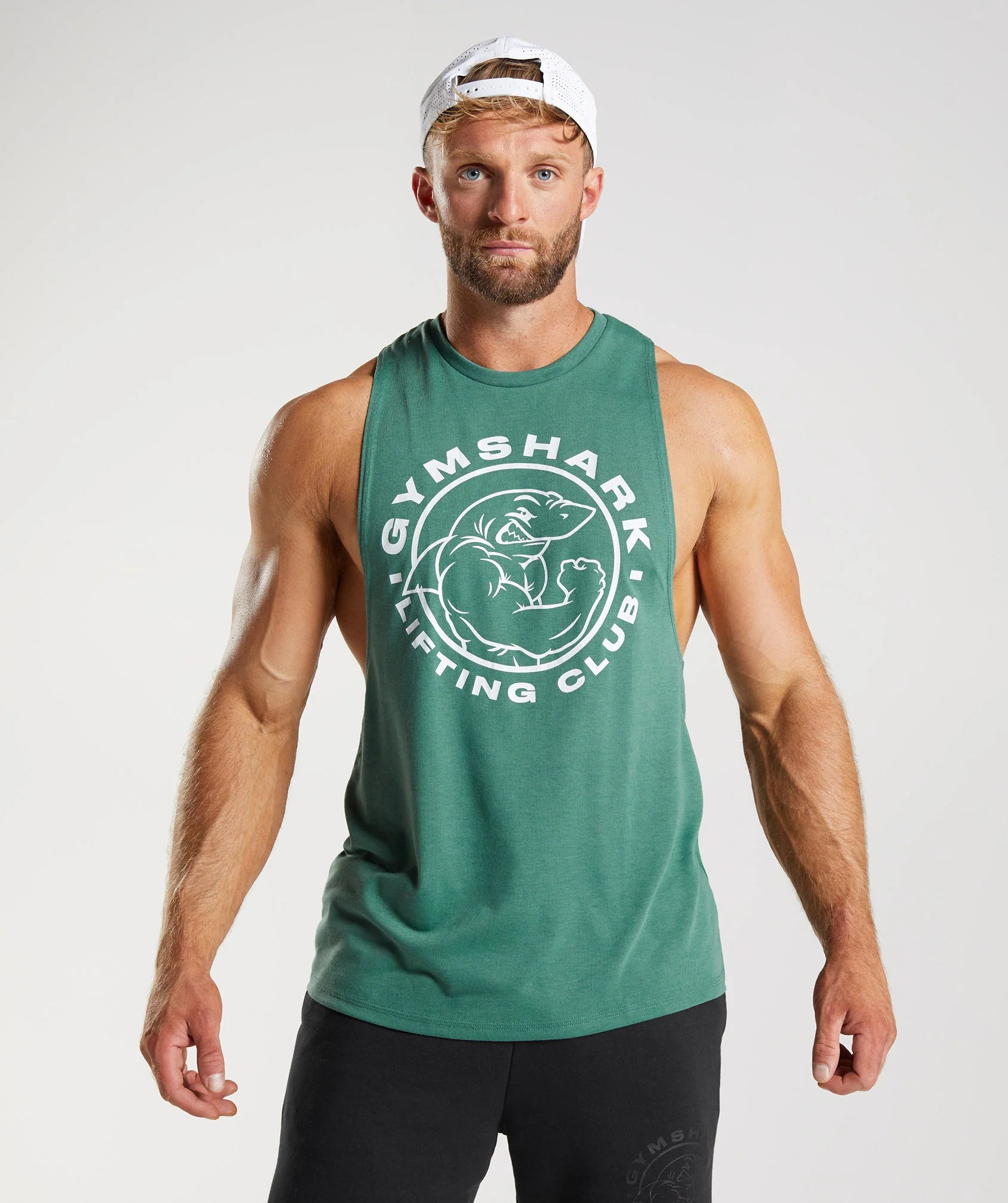 Gymshark Legacy Drop Arm Tank - Hoya Green