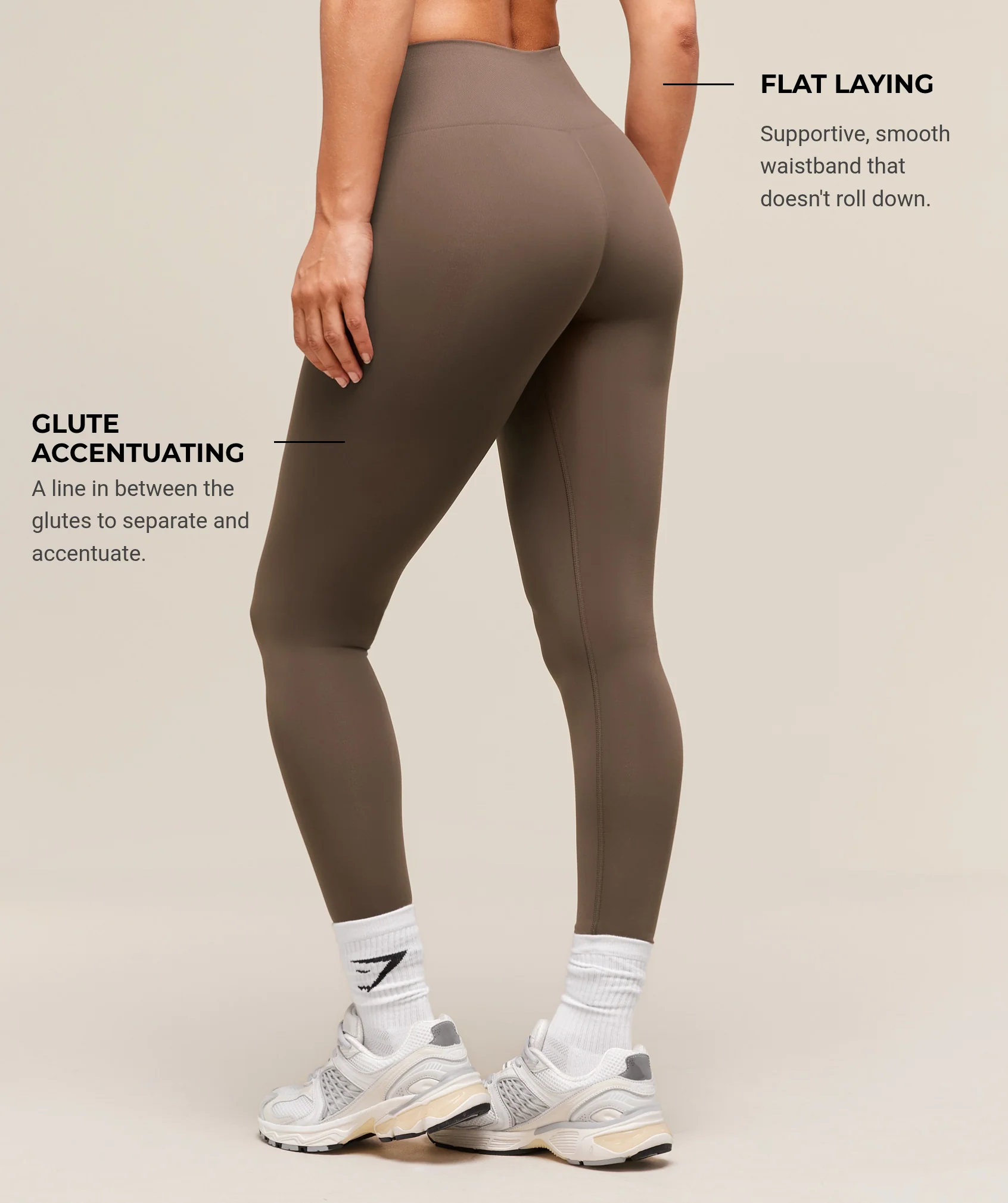 Gymshark Soft Sculpt Leggings - Walnut Brown