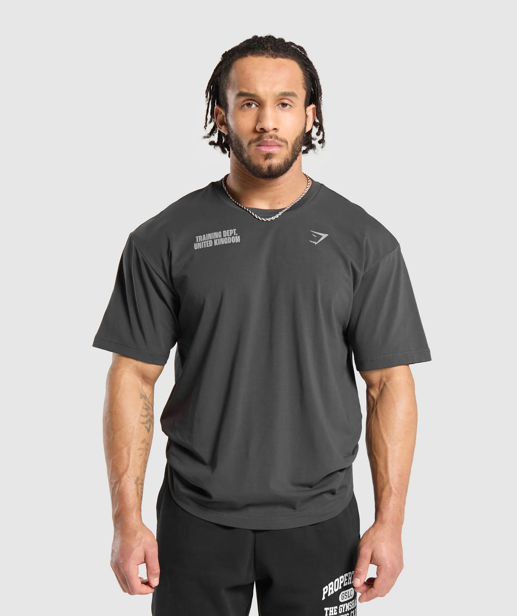 Gymshark Training Dept. UK T-Shirt - Asphalt Grey