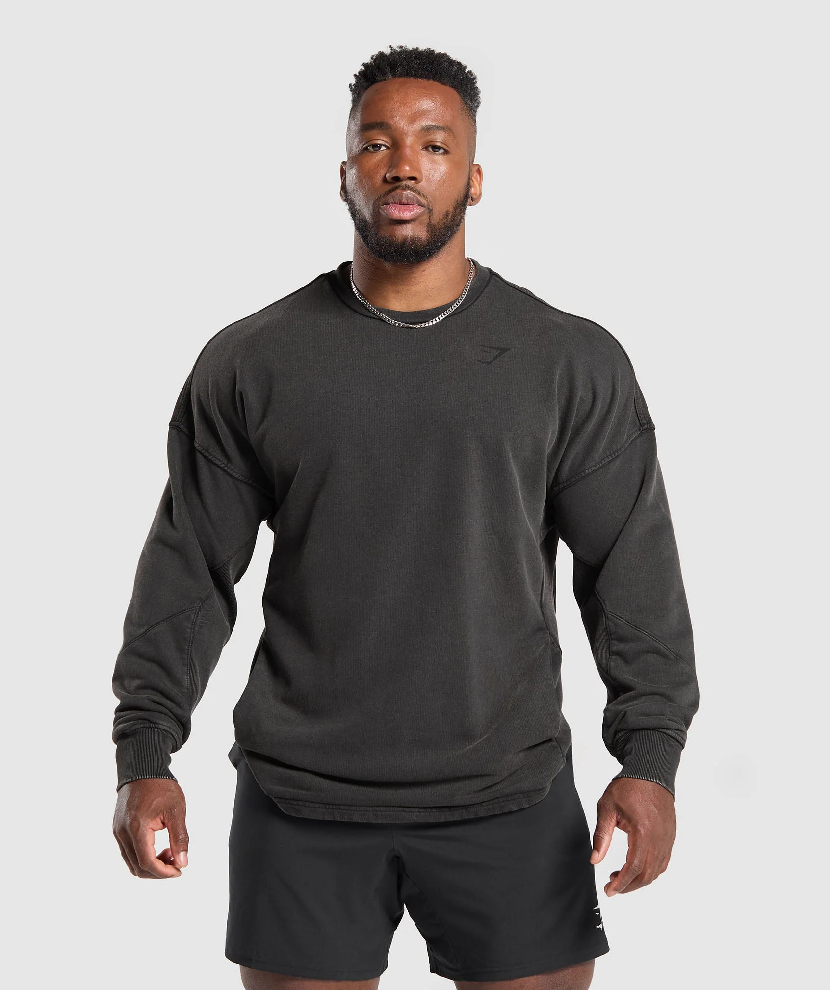 Gymshark Power Washed Crew - Black