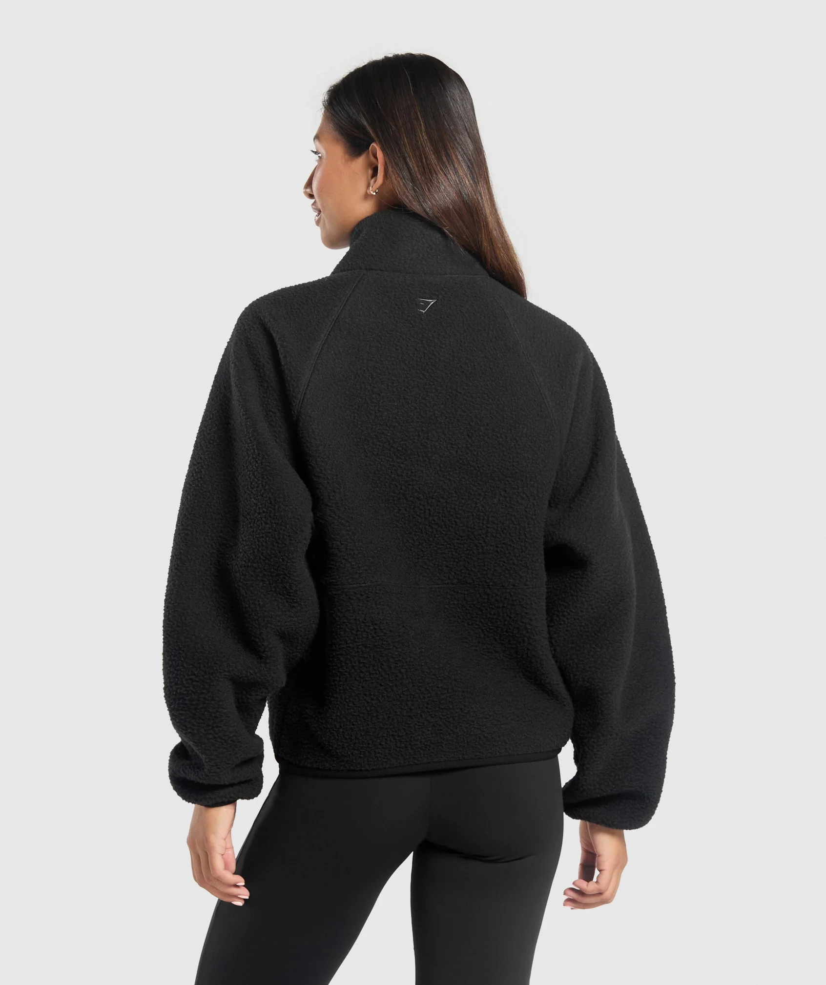 Gymshark Sherpa 1/4 Zip - Black