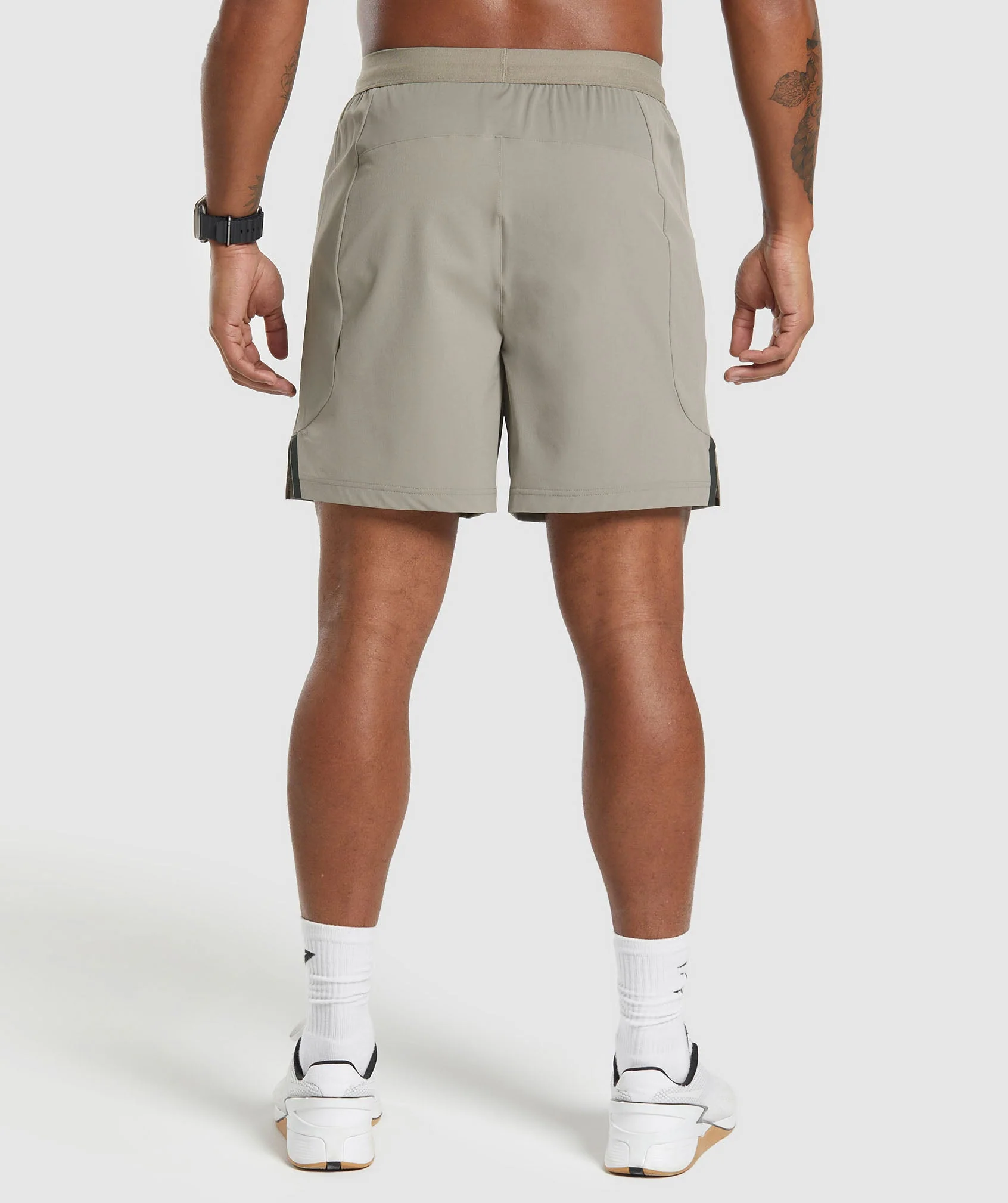 Gymshark Apex 7 Hybrid Shorts - Linen Brown