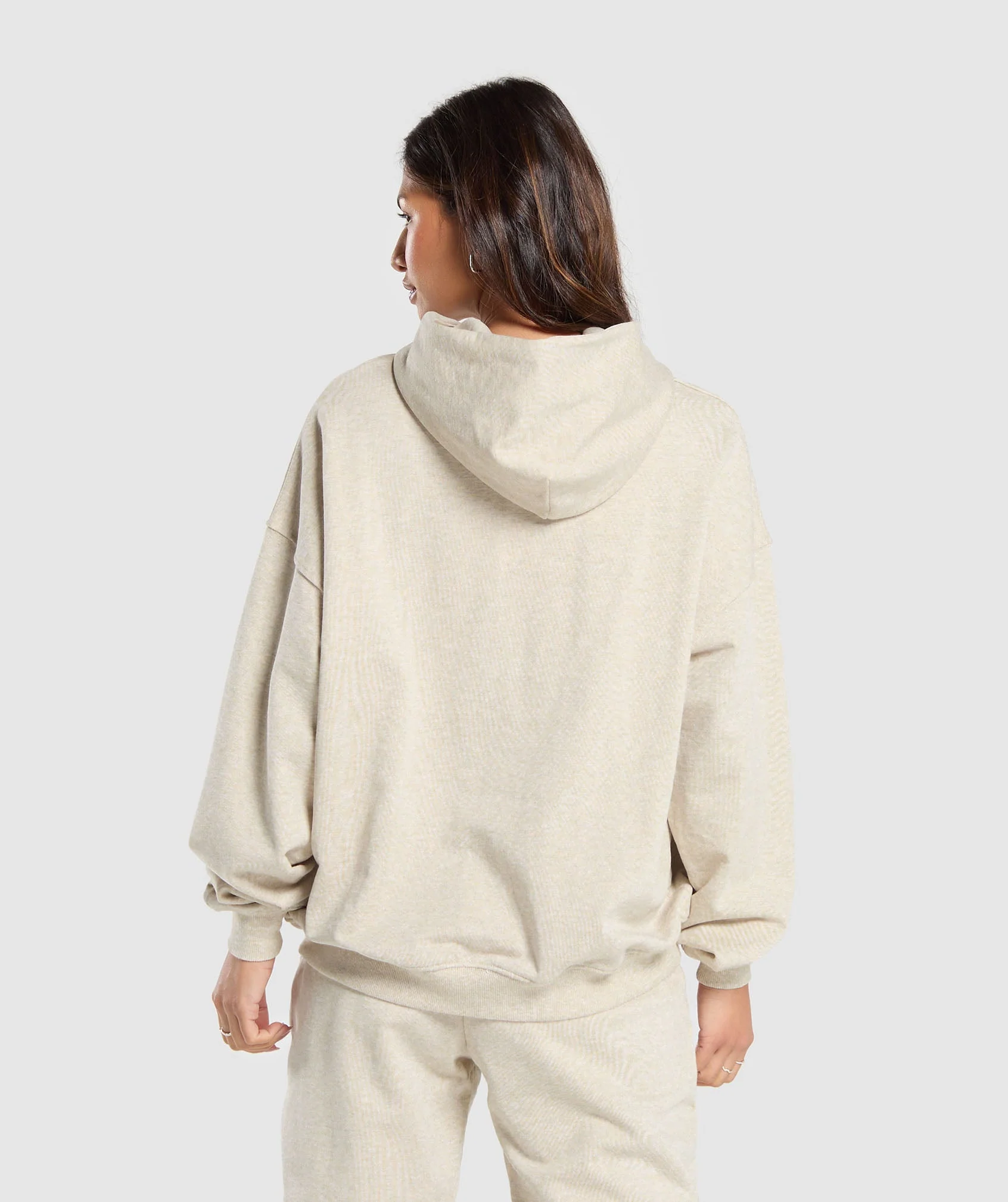 Gymshark Rest Day Sweats Hoodie - Beige Marl