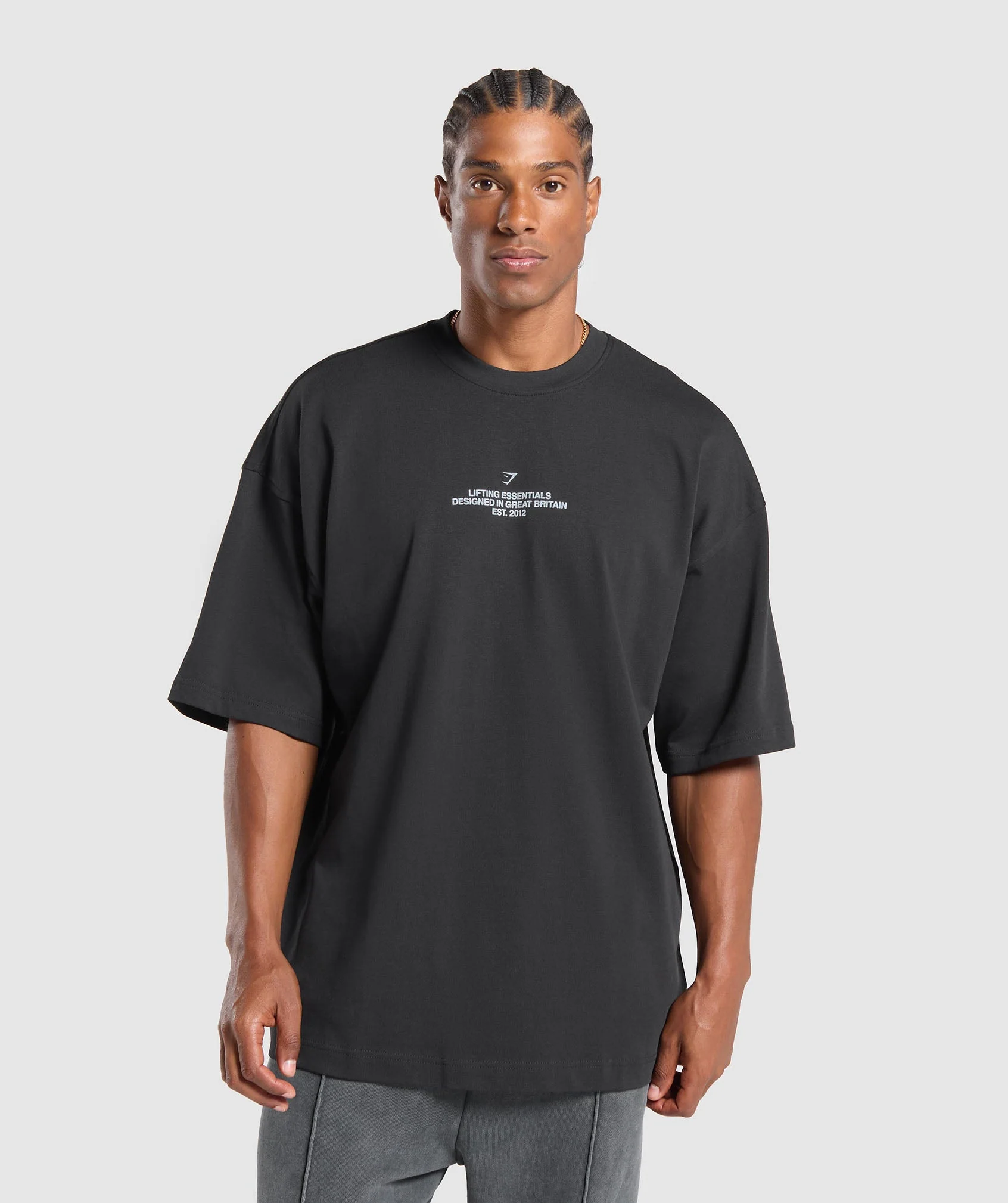 Gymshark Union Jack Lifting Club T-Shirt - Black