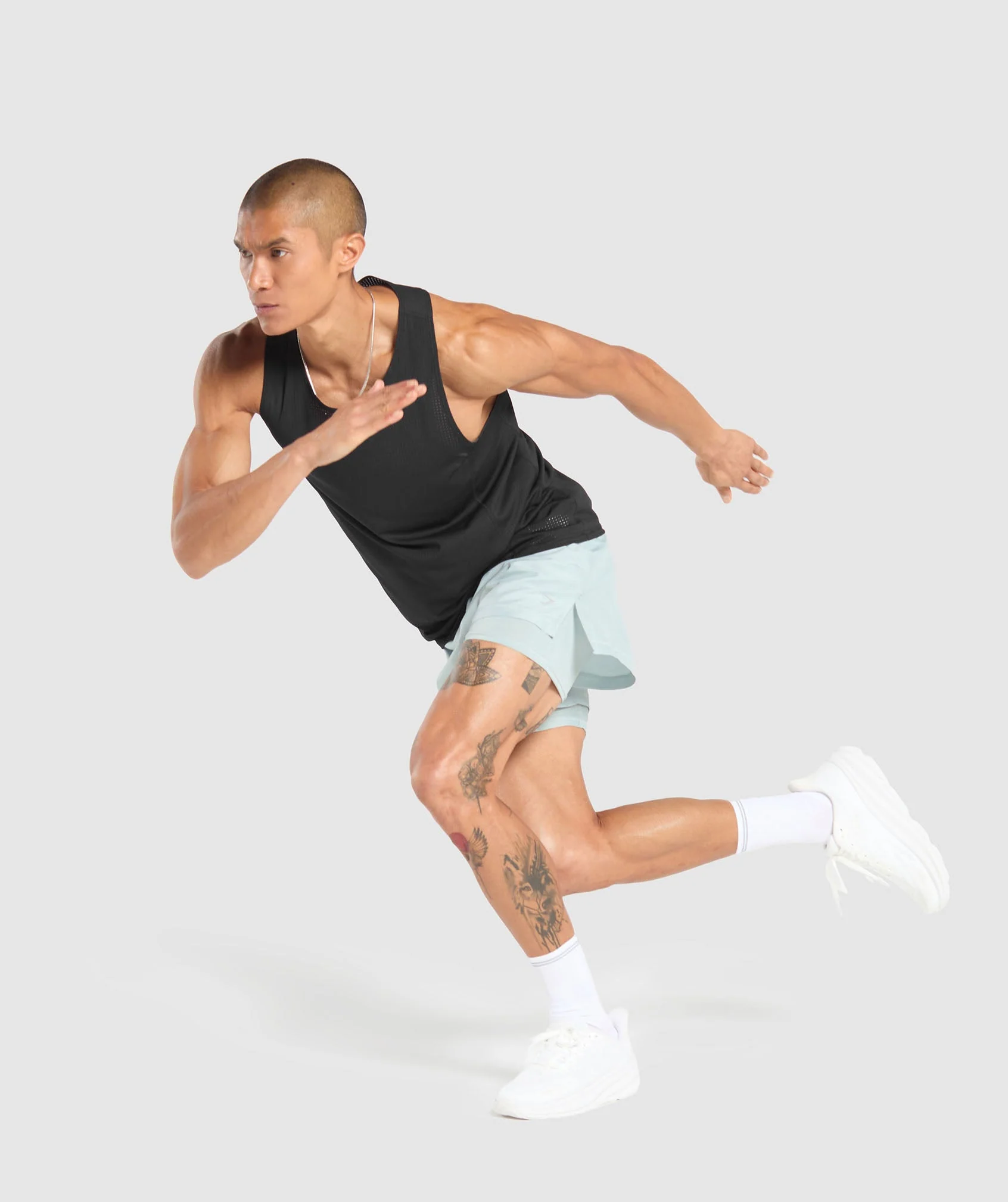Gymshark Running 2 in 1 Shorts - Cool Blue