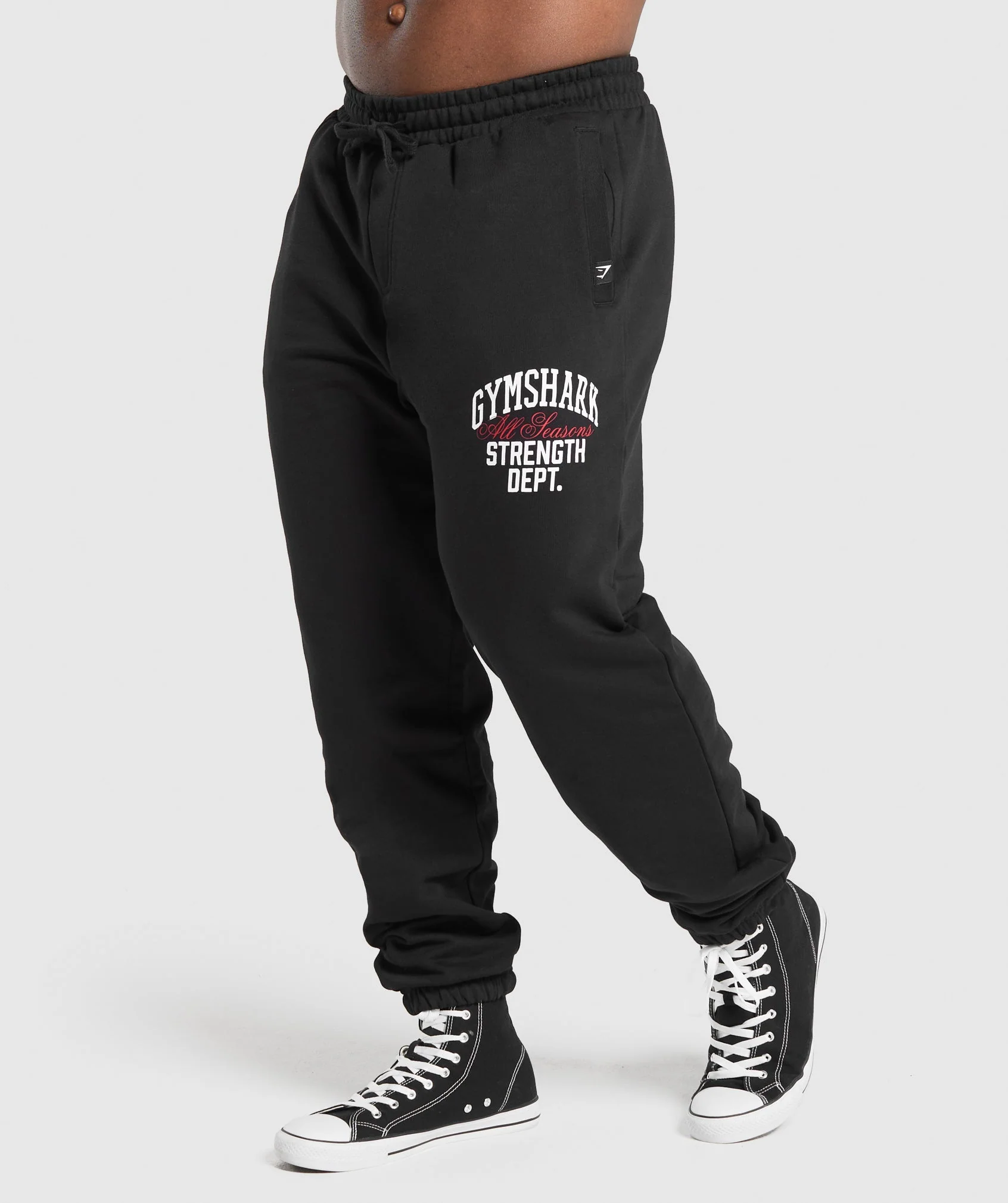 Gymshark Trophy Graphic Joggers - Black