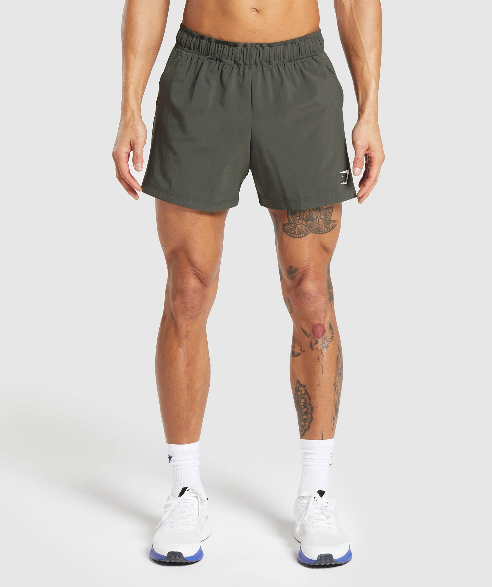 Gymshark Sport 5 Shorts - Strength Green/Black