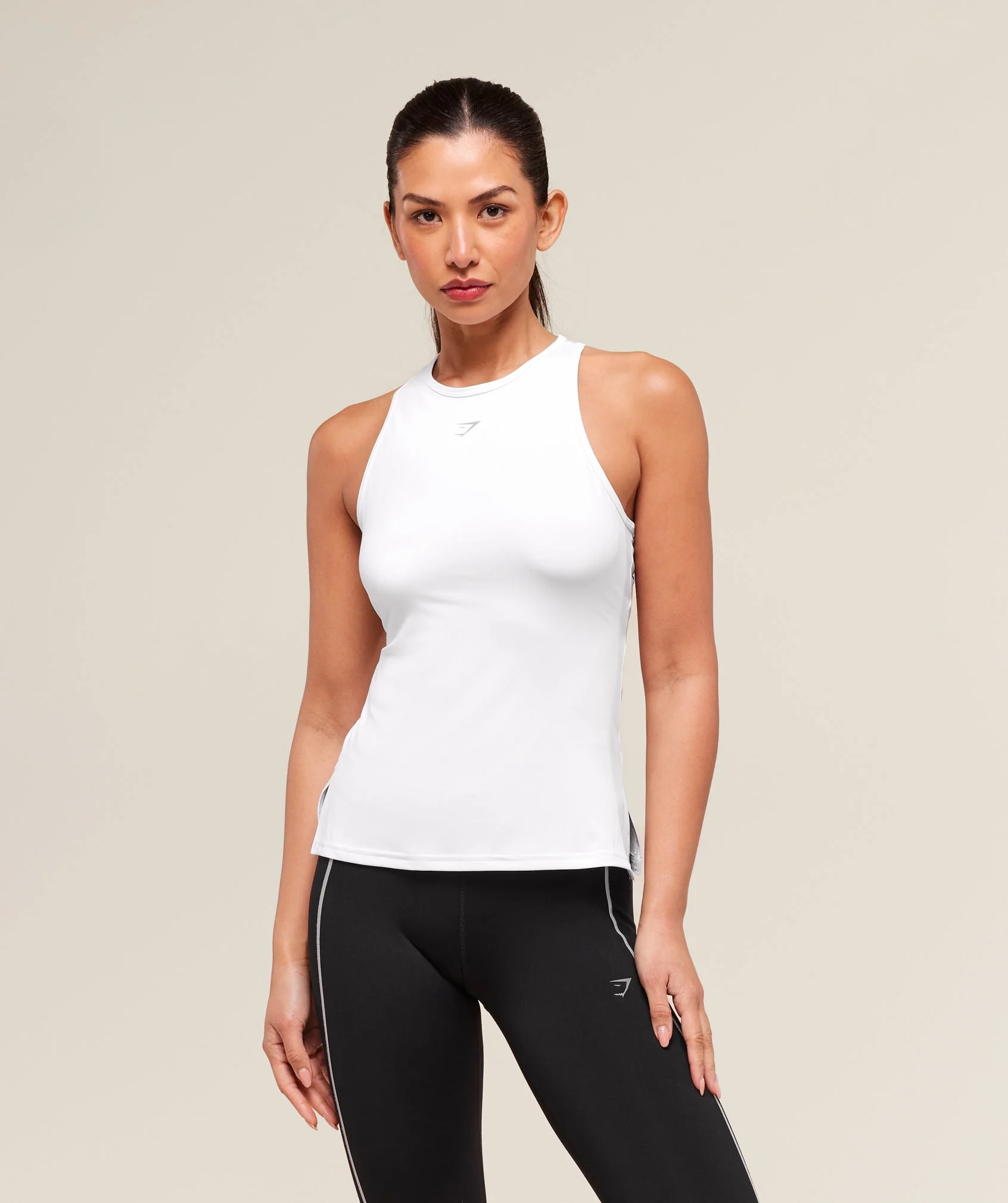 Gymshark Running Back Vent Tank - White