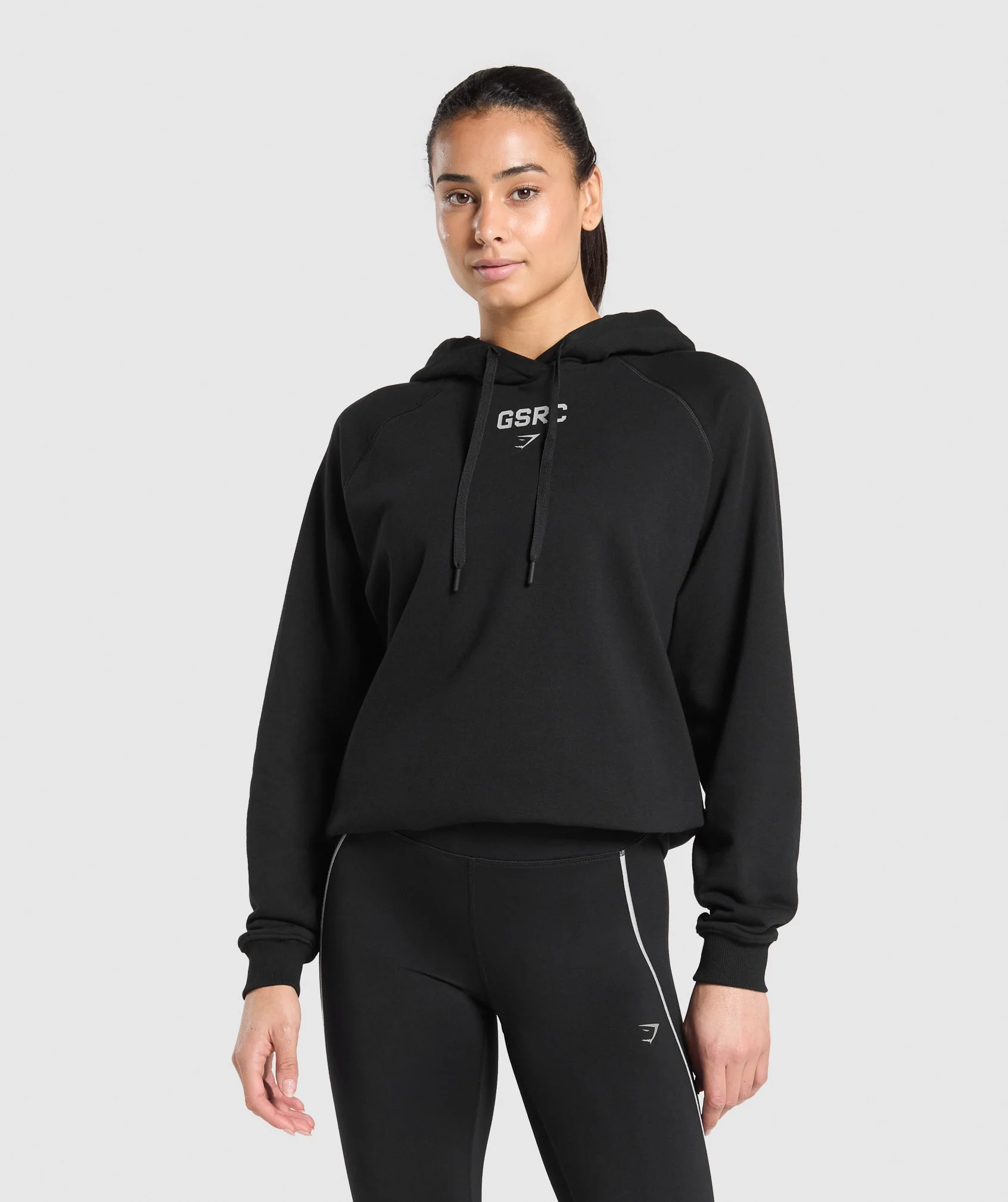 Gymshark Running Graphic Hoodie - Black