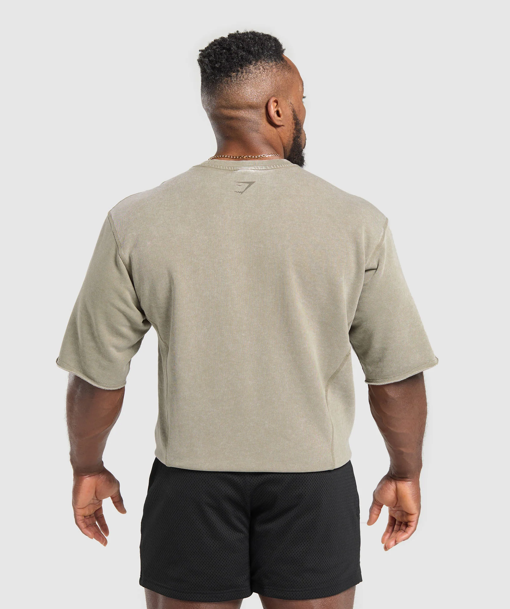 Gymshark Heritage Washed Short Sleeve Crew - Utility Green