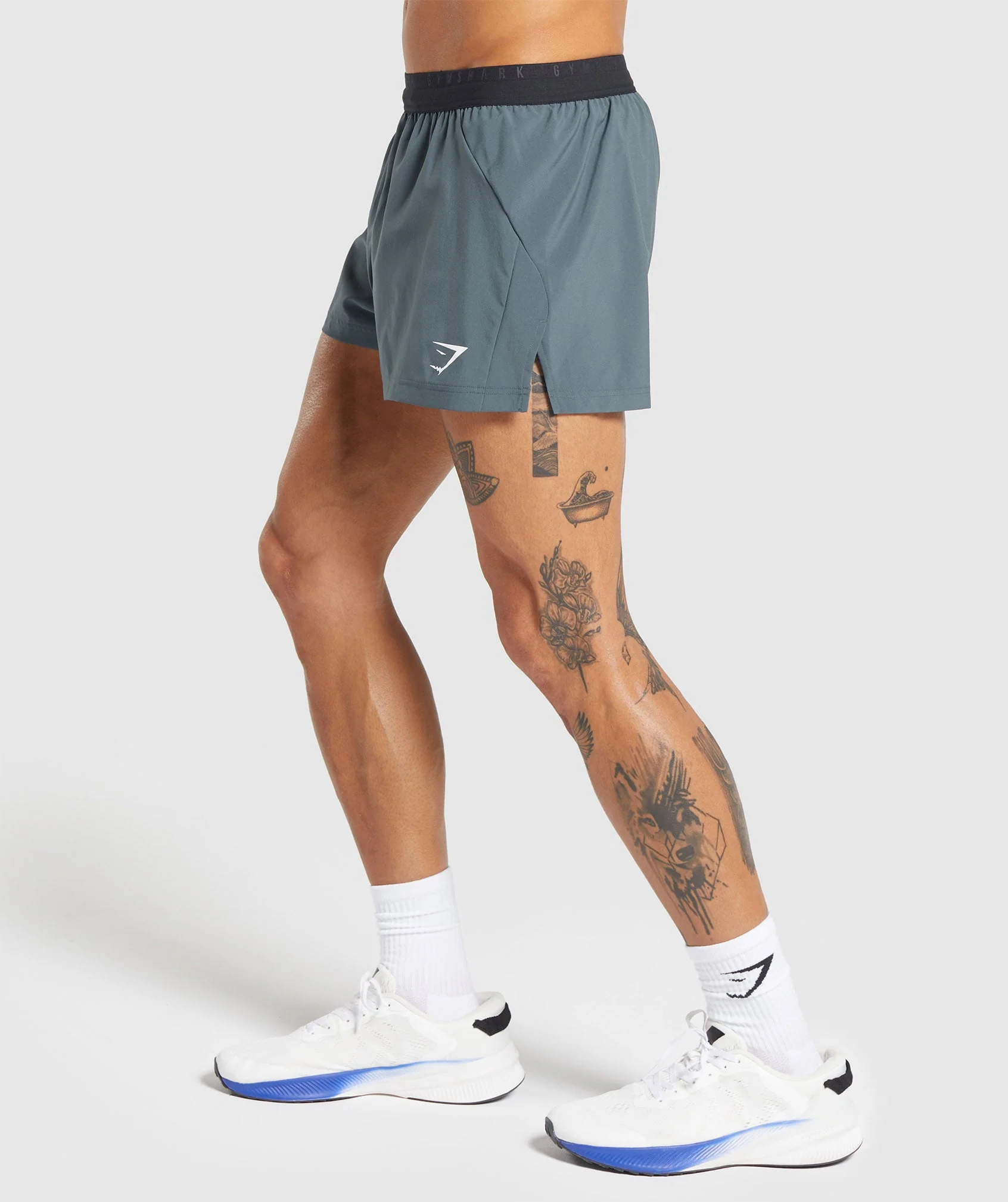 Gymshark Sport Run 3 Shorts - Titanium Blue