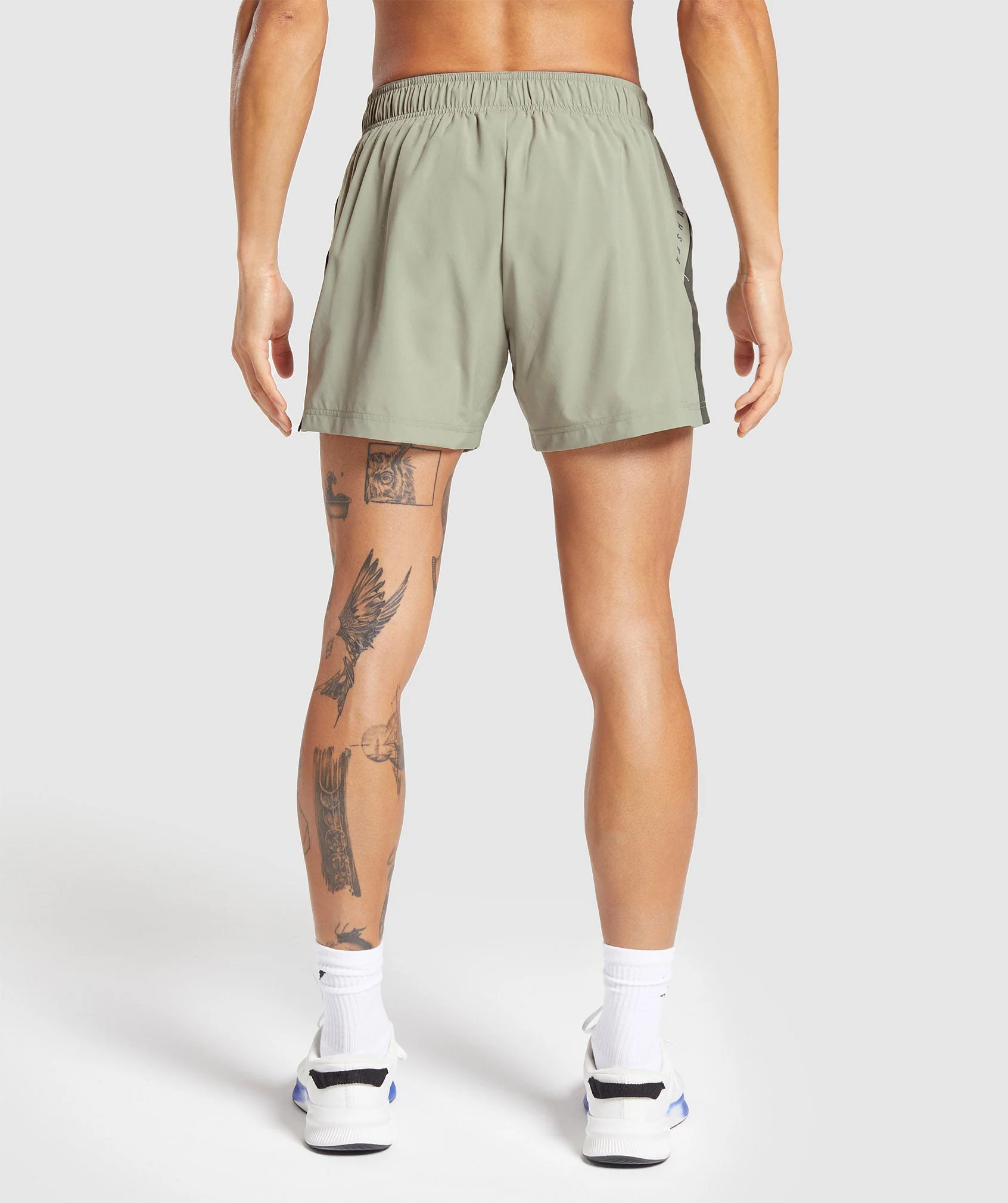 Gymshark Sport 5 Shorts - Chalk Green/Strength Green