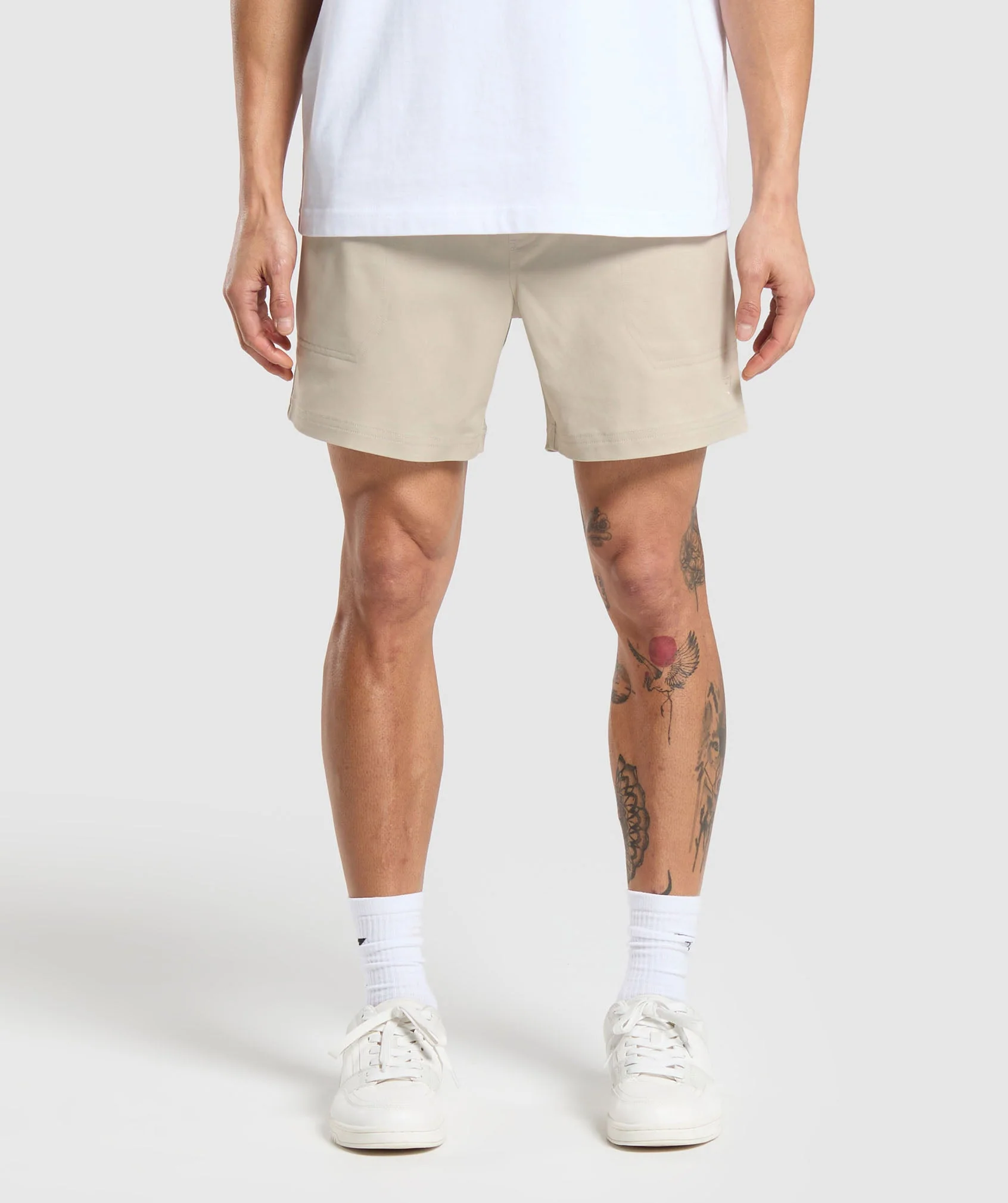 Gymshark Rest Day Woven Shorts - Pebble Grey