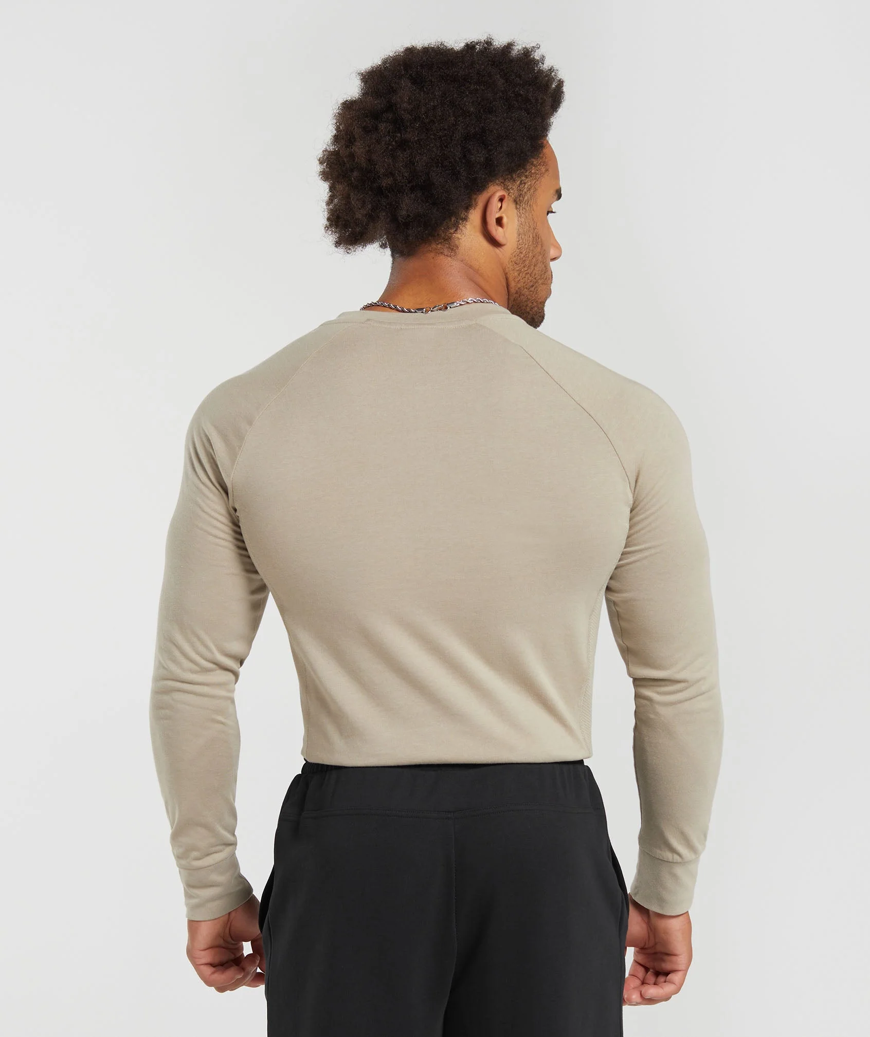 Gymshark Rest Day Essentials Henley - Sand Brown