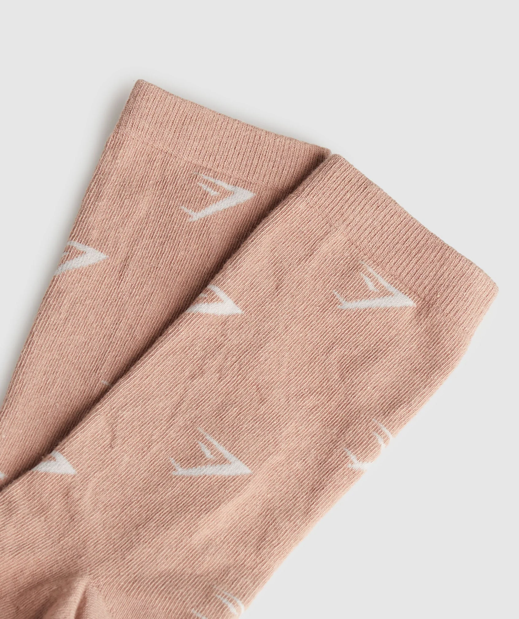 Gymshark Repeat Logo Crew Socks - Pink