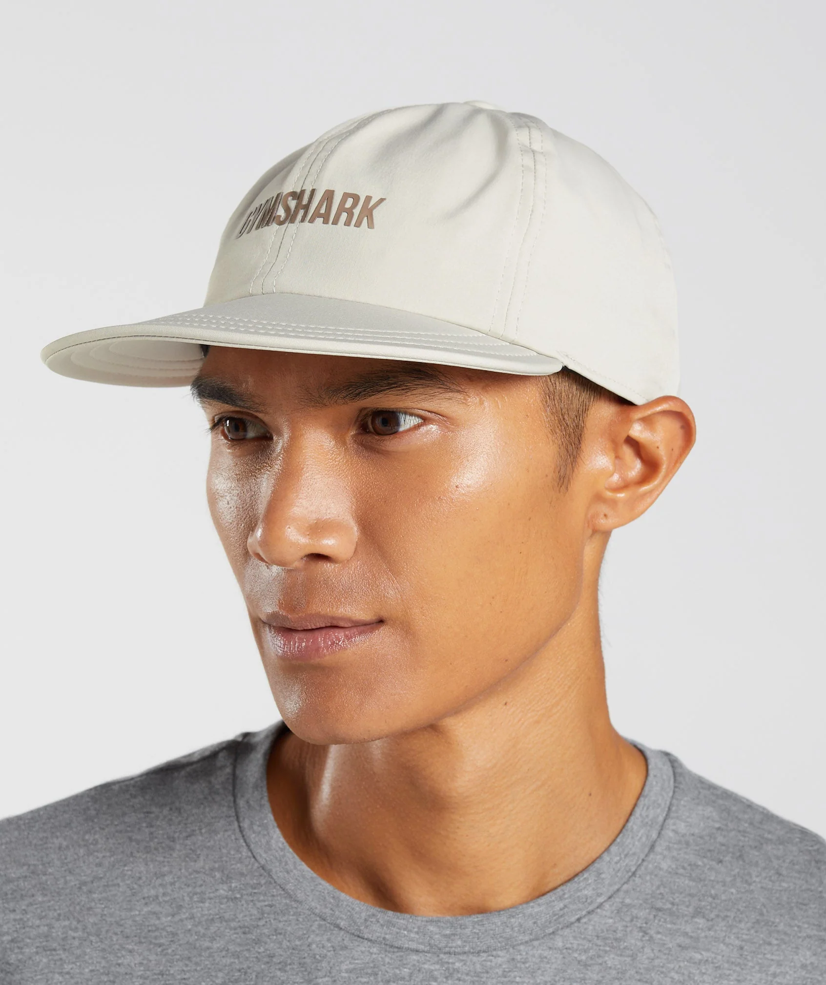 Gymshark Flat Peak Cap - Pebble Grey