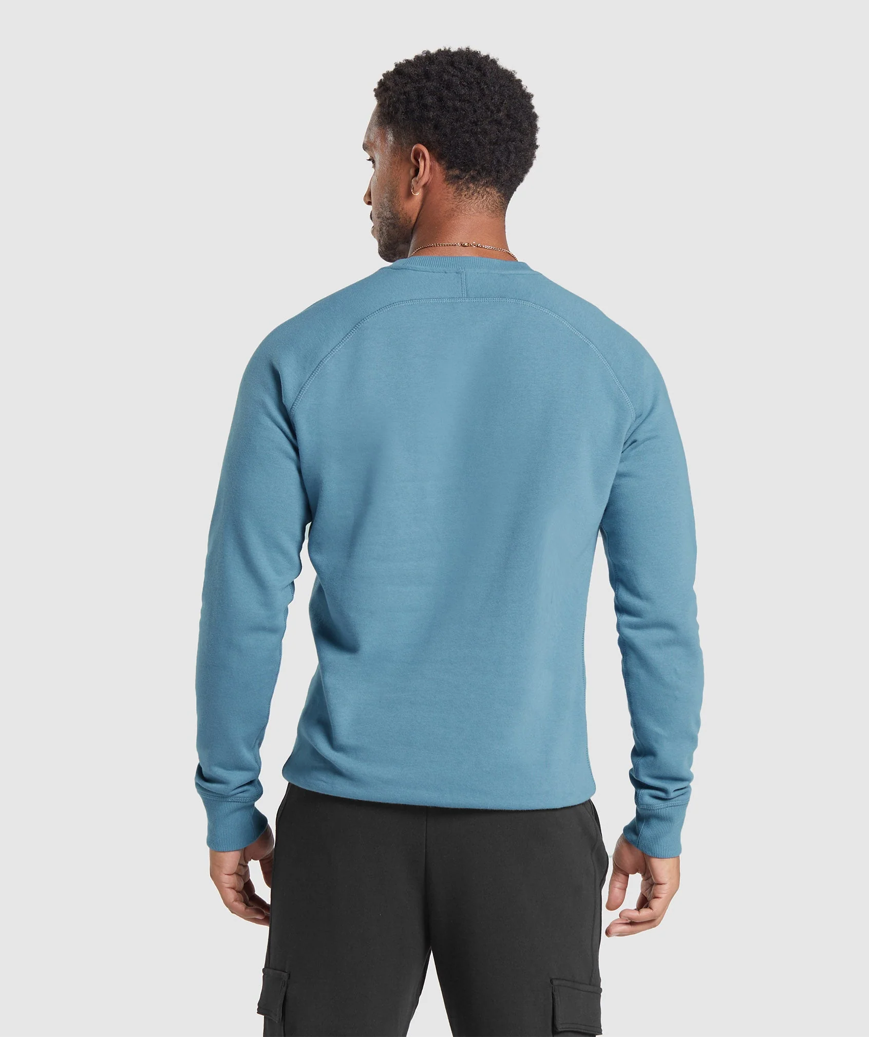 Gymshark Crest Crew - Faded Blue