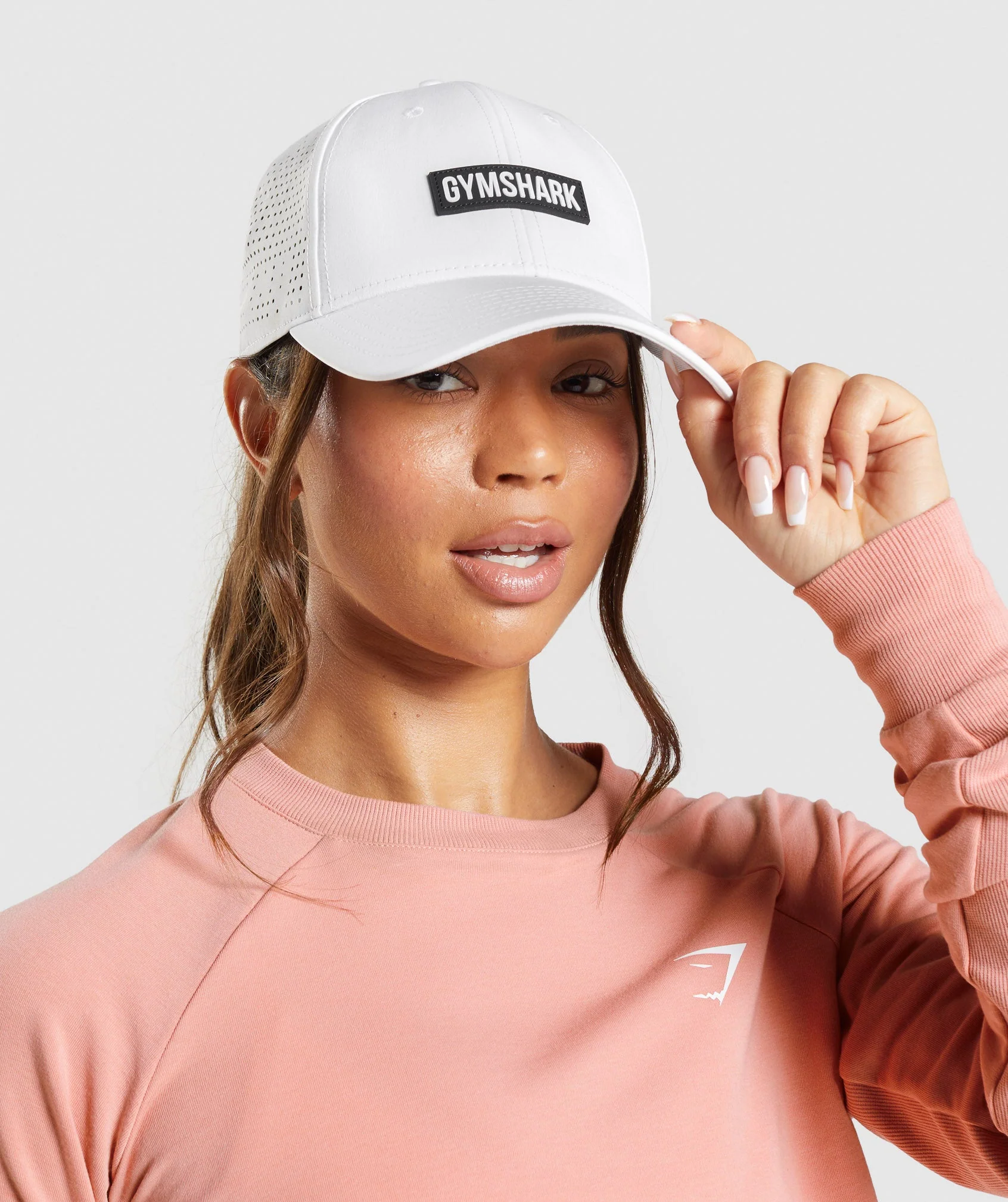 Gymshark Mesh Snapback - White