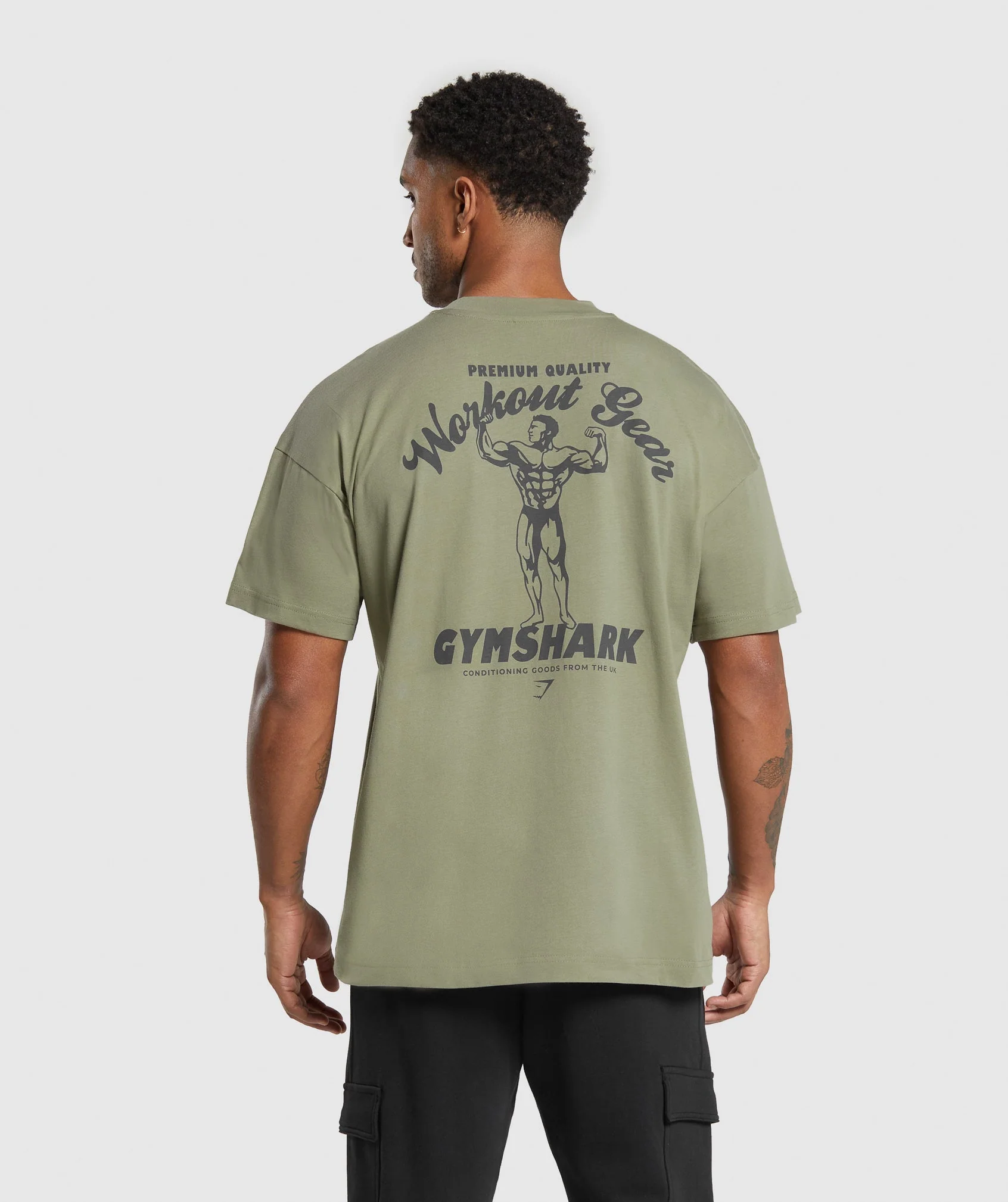 Gymshark Workout Gear T-Shirt - Utility Green