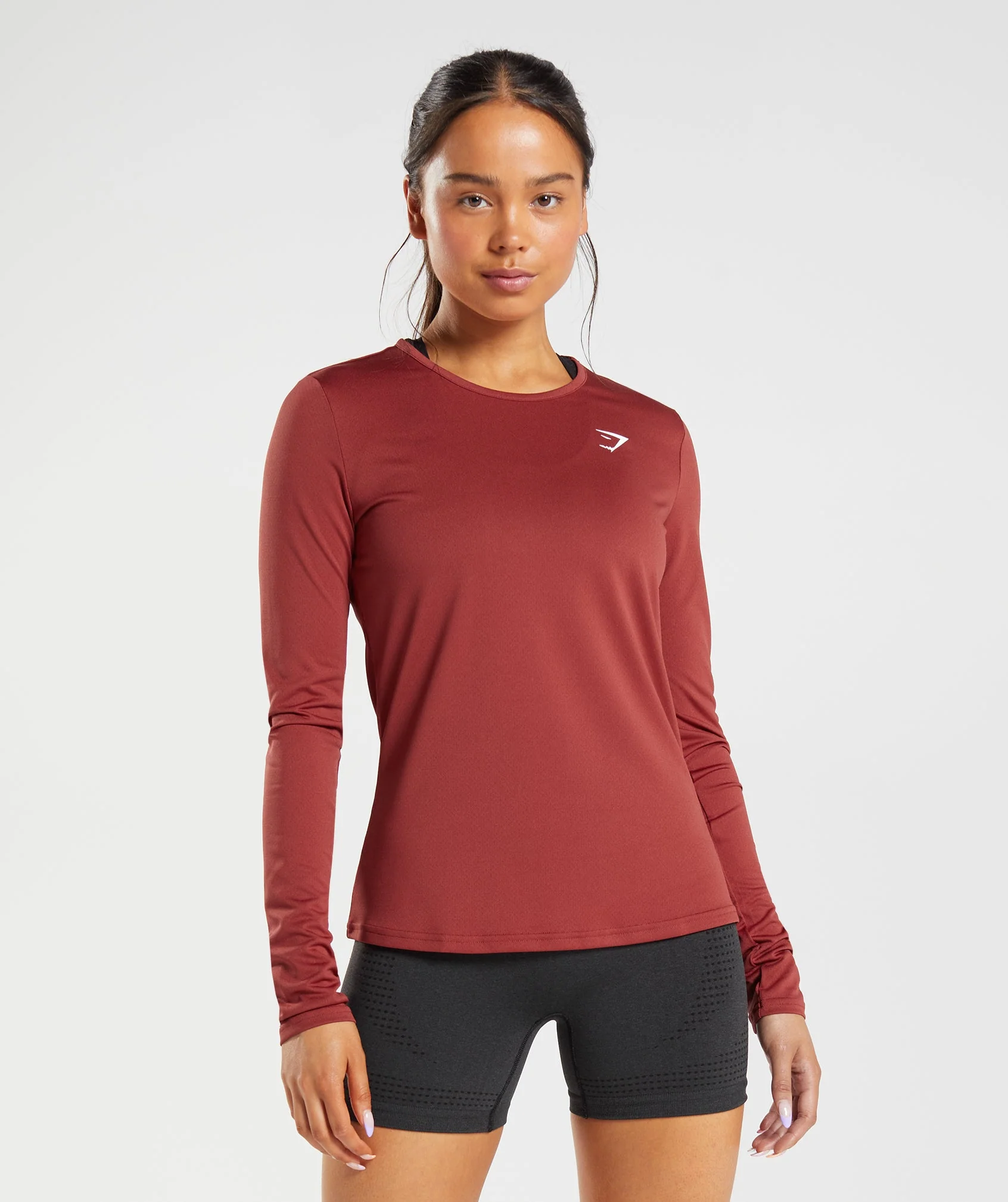 Gymshark Training Long Sleeve Top - Rosewood Red