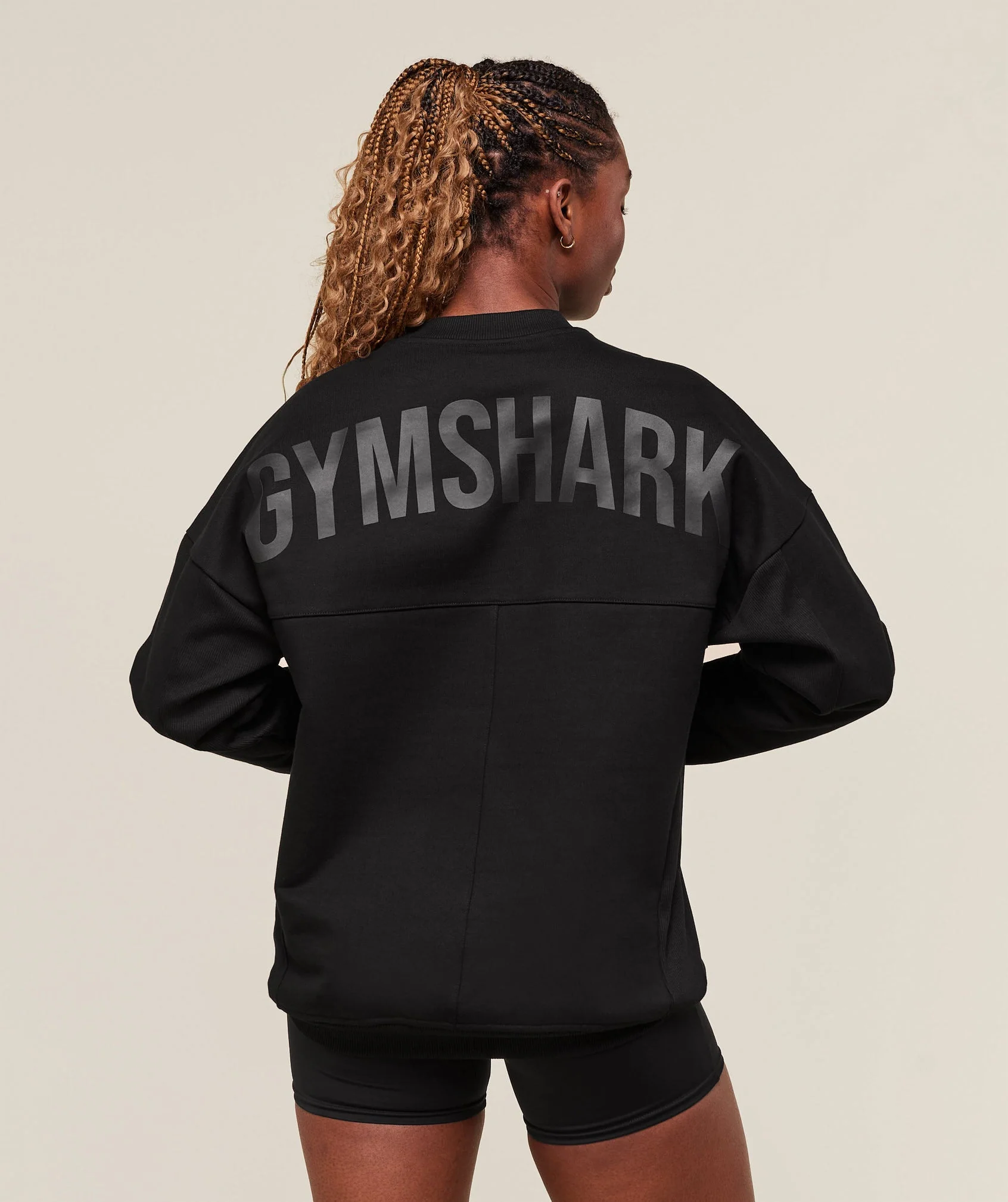Gymshark Premium Power Crew - Black
