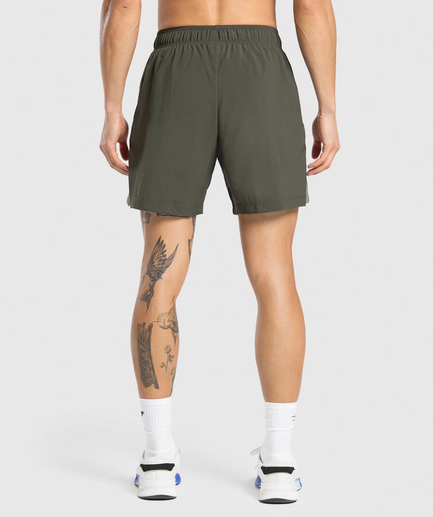 Gymshark Sport 7 Shorts - Strength Green/Utility Green