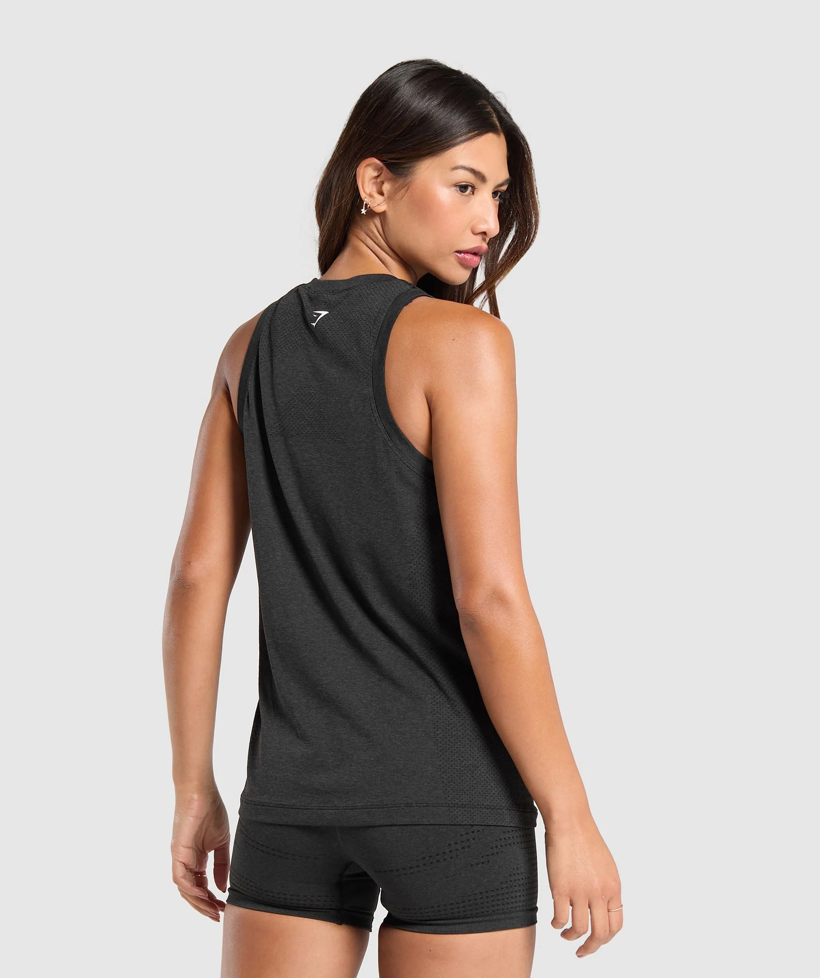 Gymshark Vital Seamless 2.0 Light Tank - Black Marl