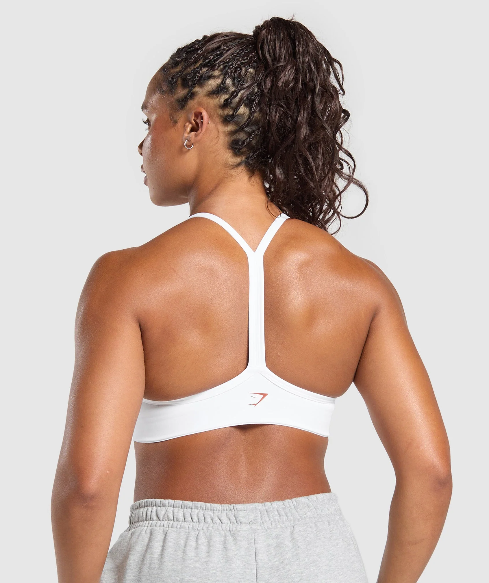 Gymshark Strength Department Graphic Sports Bra - White