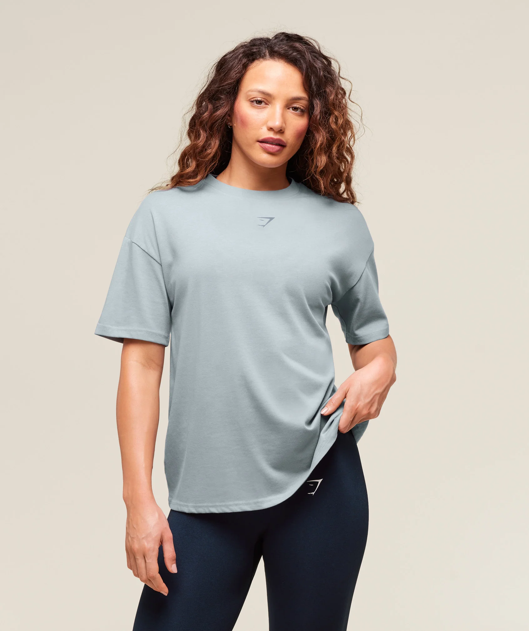 Power Oversized T-Shirt - Denim Grey