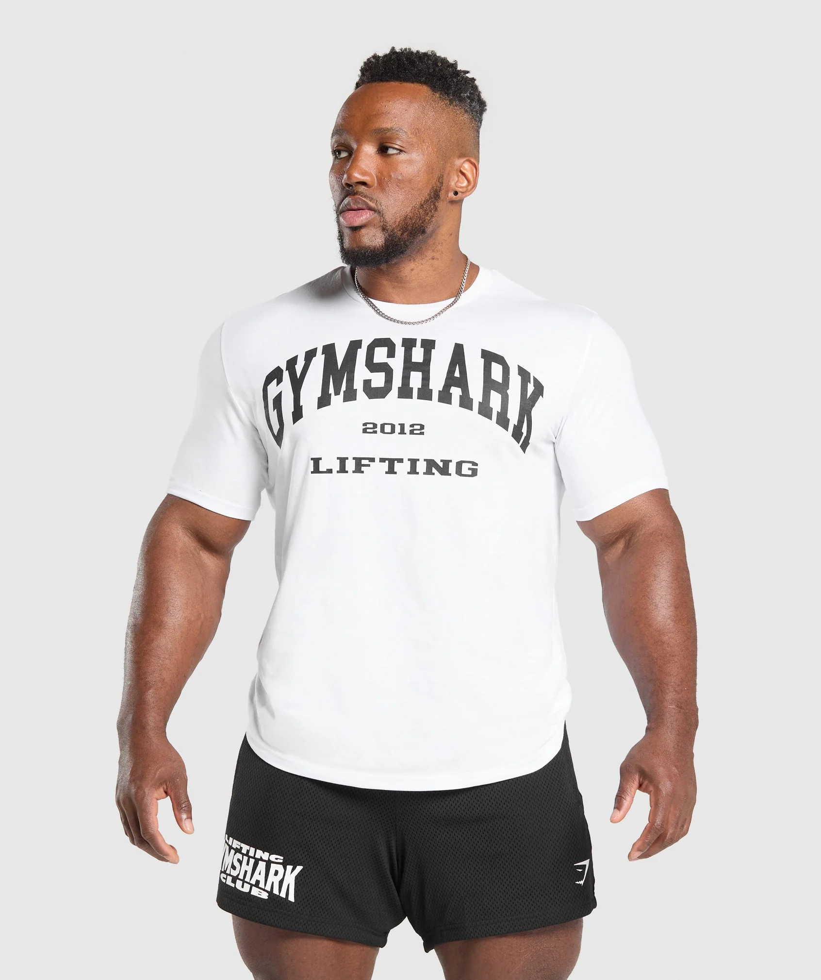 Gymshark 2012 Lifting T-Shirt - White