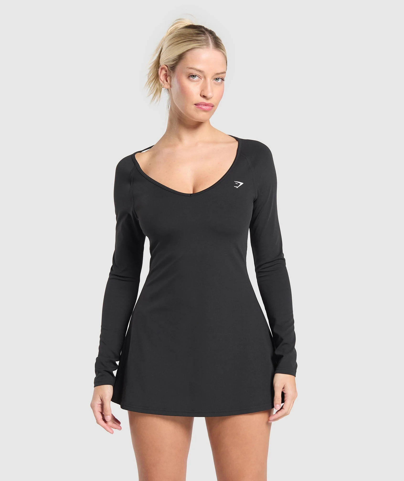 Gymshark Long Sleeve Workout Dress - Black