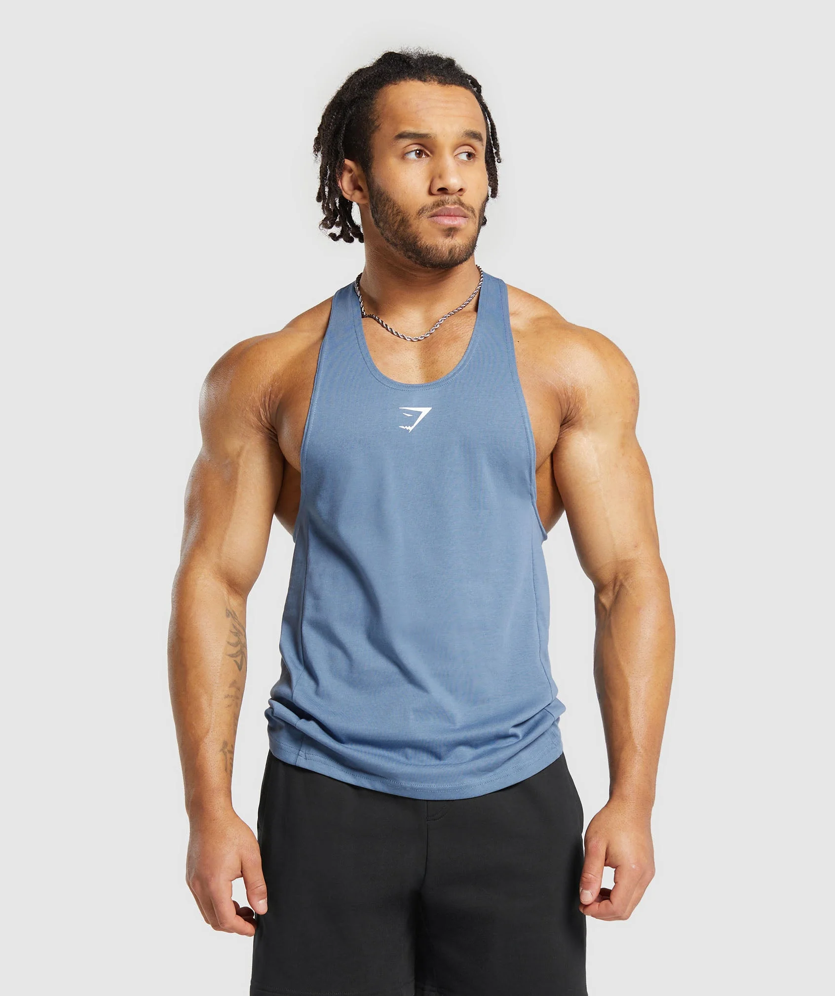 Gymshark React Stringer - Faded Blue