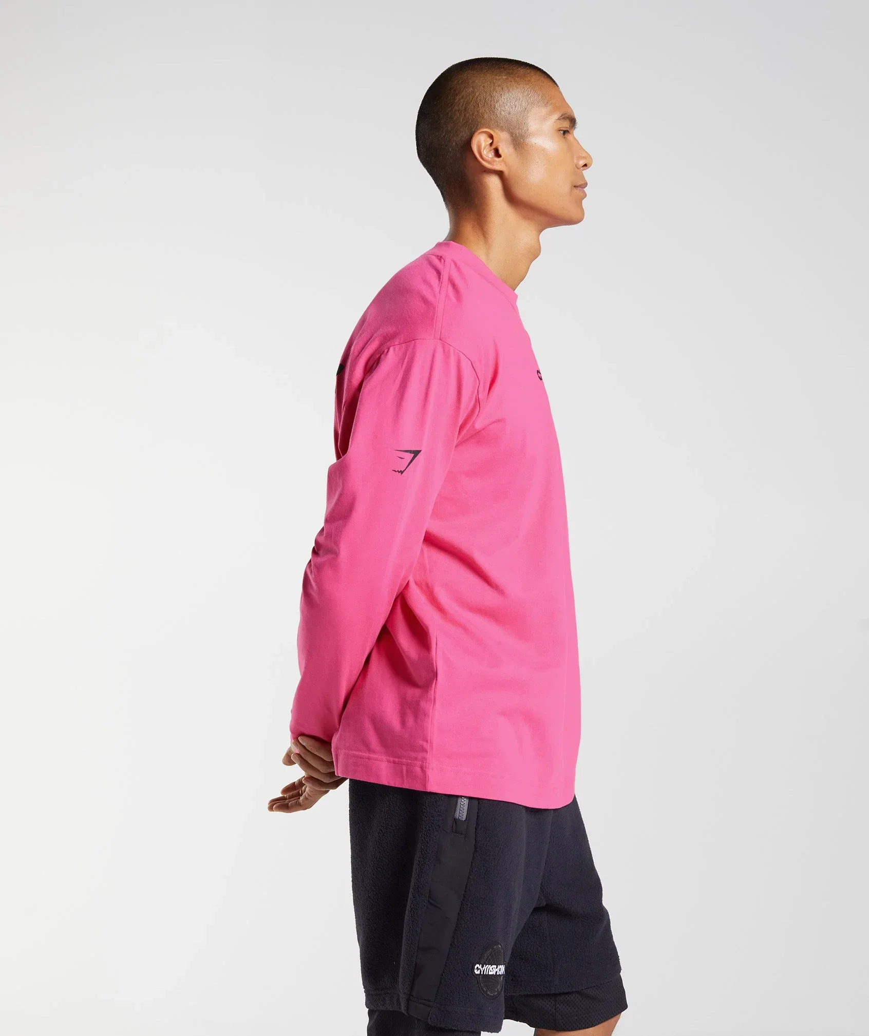 Gymshark Vibes Long Sleeve T-Shirt - Bright Fuchsia