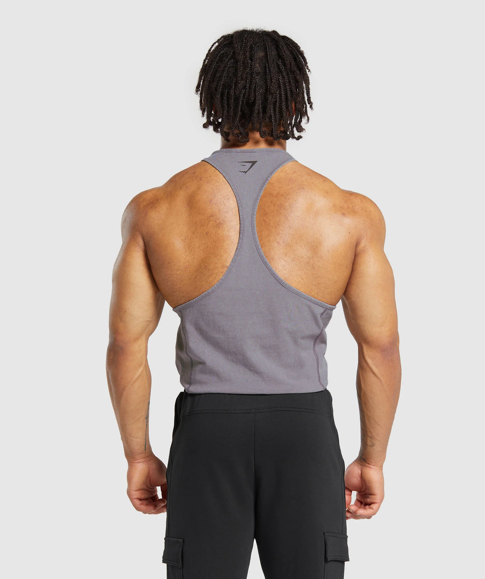 Gymshark Heritage Washed Stringer - Fog Purple