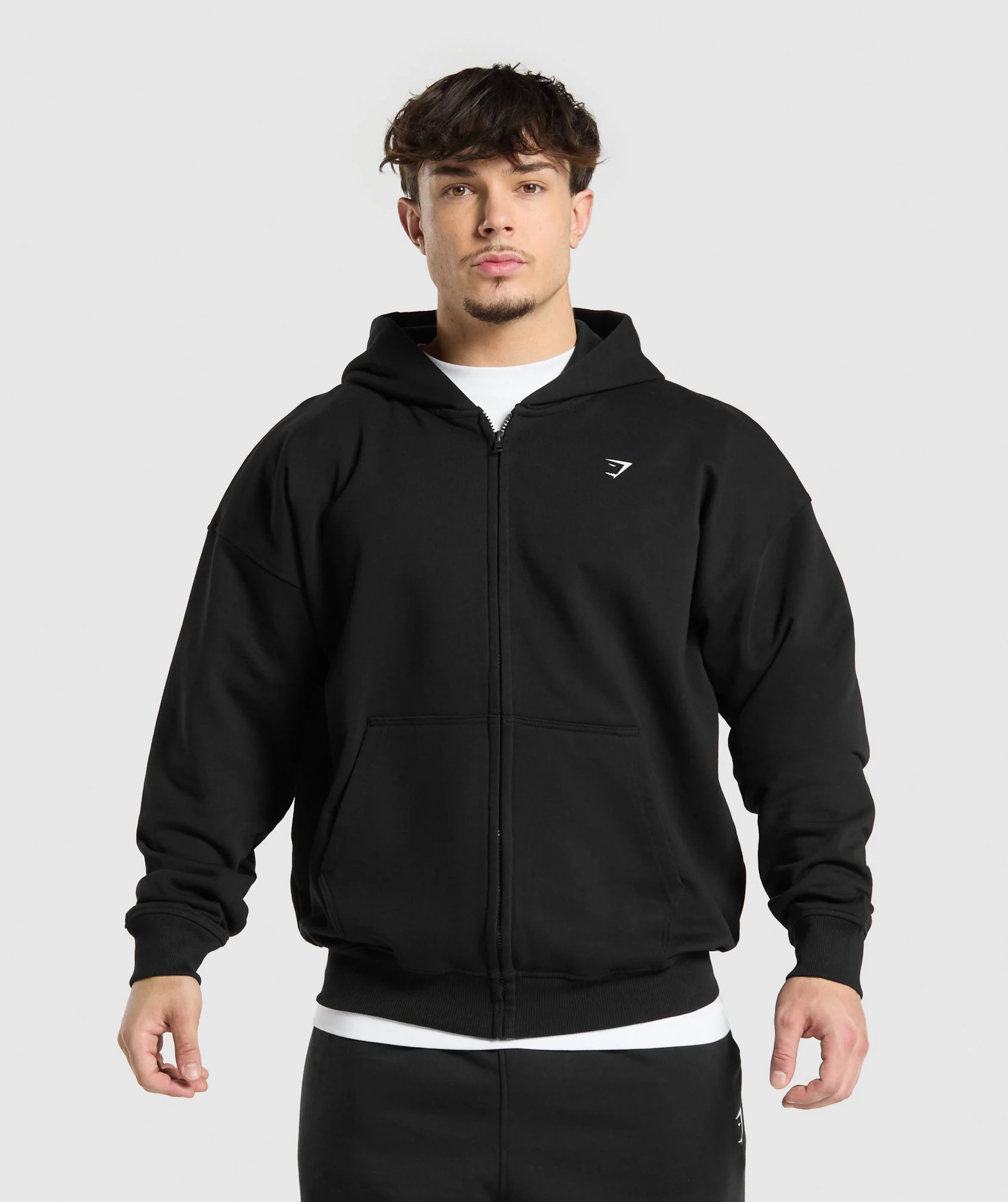 Gymshark Atlas Zip Up Hoodie - Black
