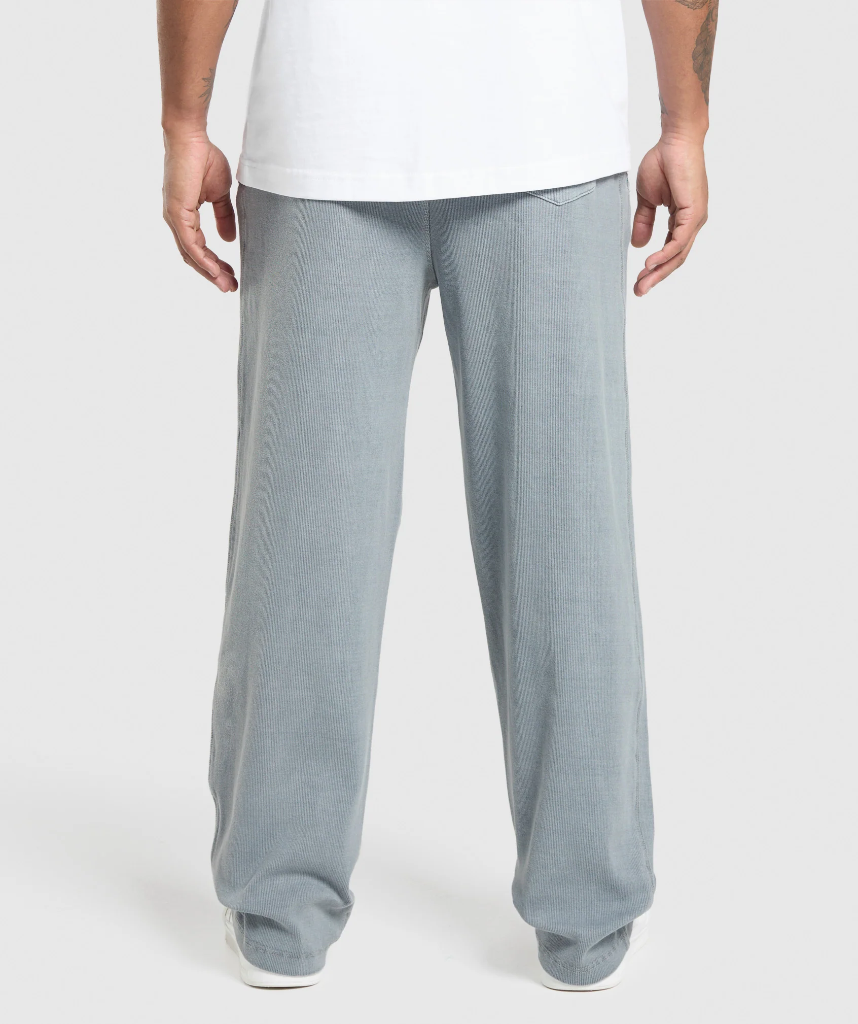 Gymshark Heavyweight Ribbed Joggers - Denim Grey