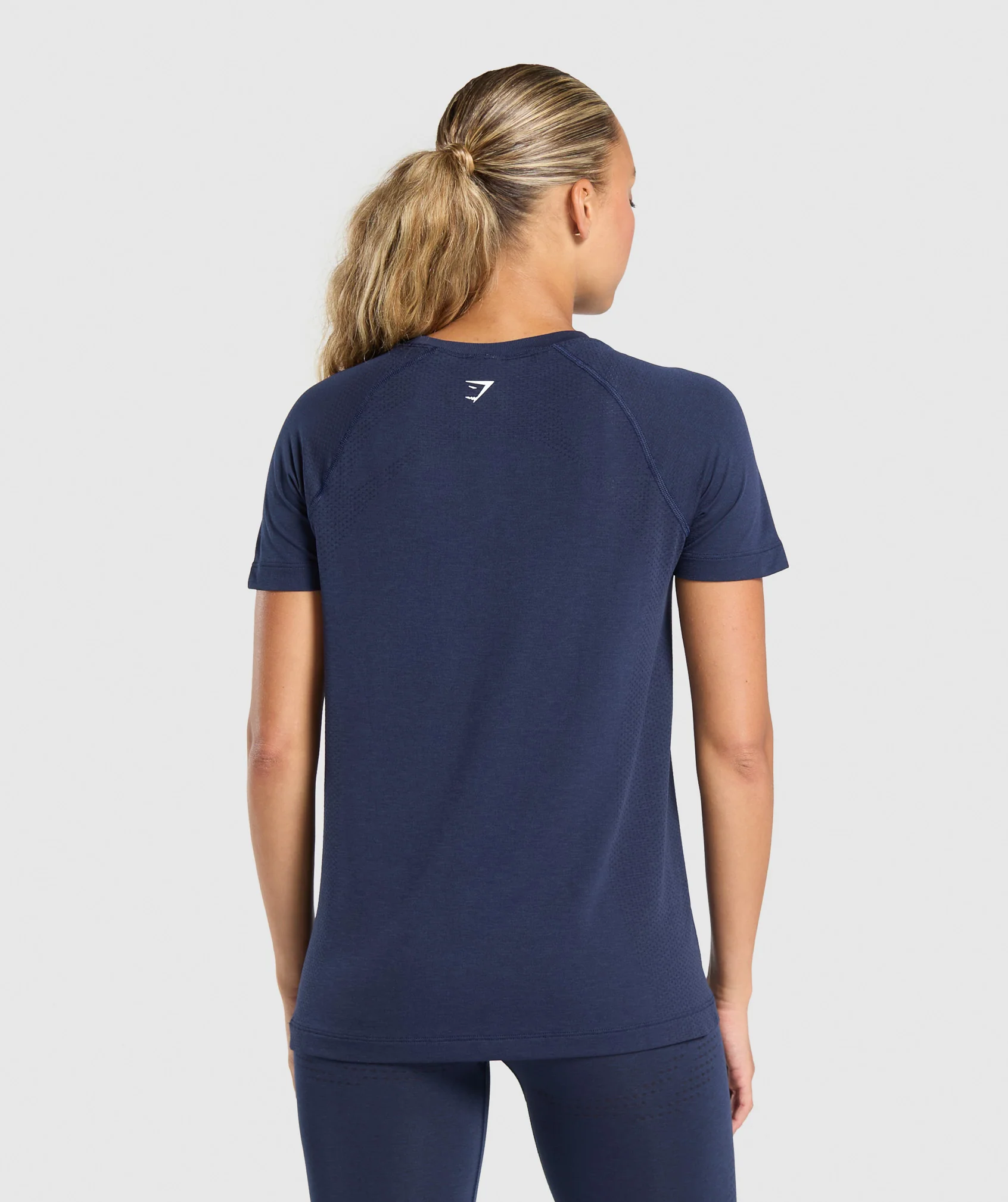 Gymshark Vital Seamless Light T-Shirt - Heavy Blue/ Marl