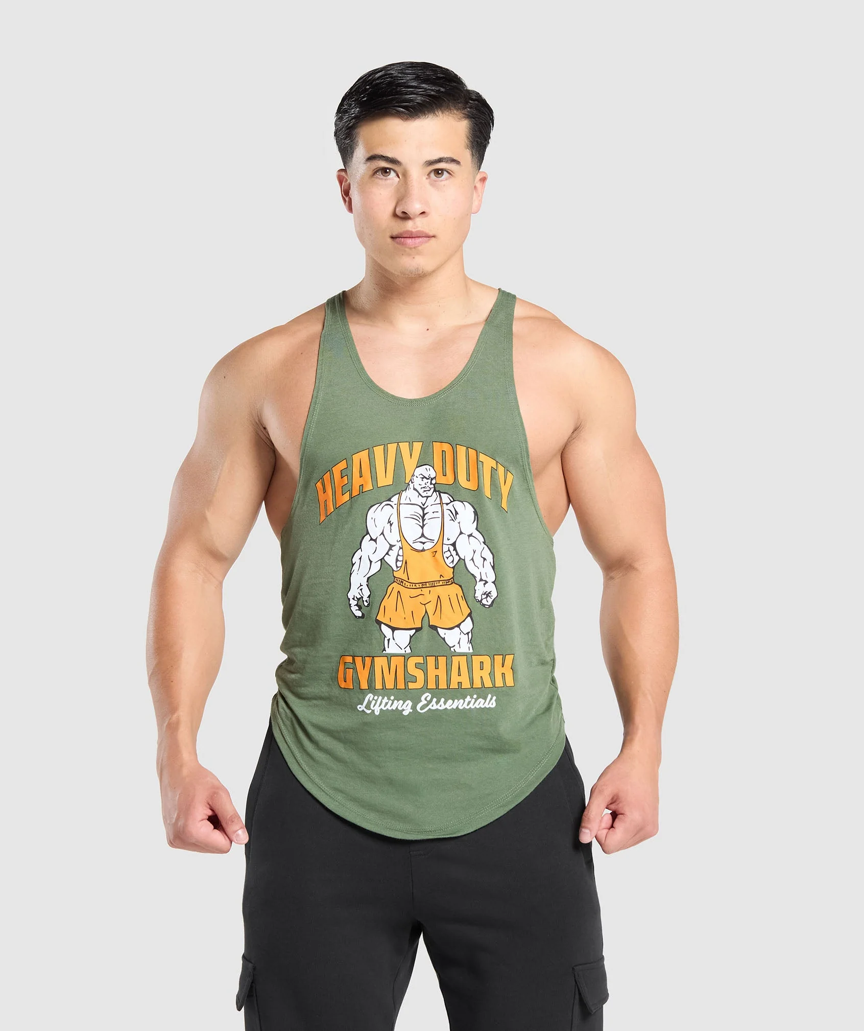 Gymshark Heavy Duty Lifter Stringer - Force Green