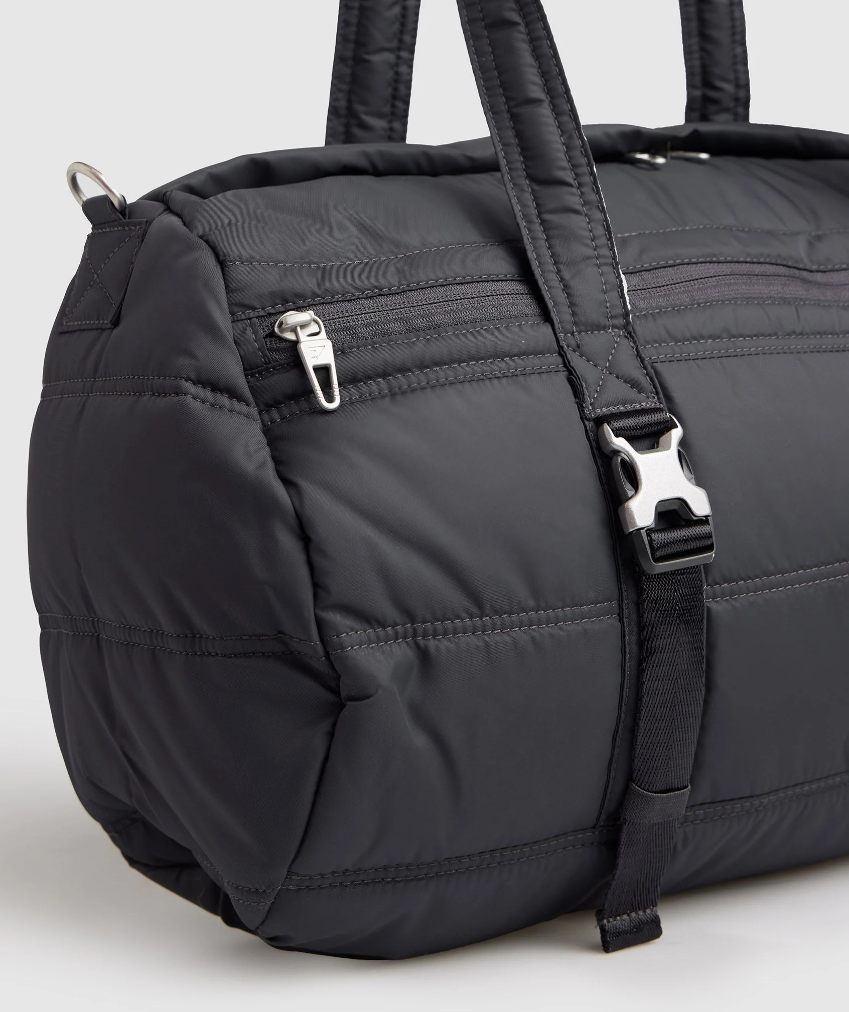 Gymshark Premium Lifestyle Barrel Bag - Onyx Grey